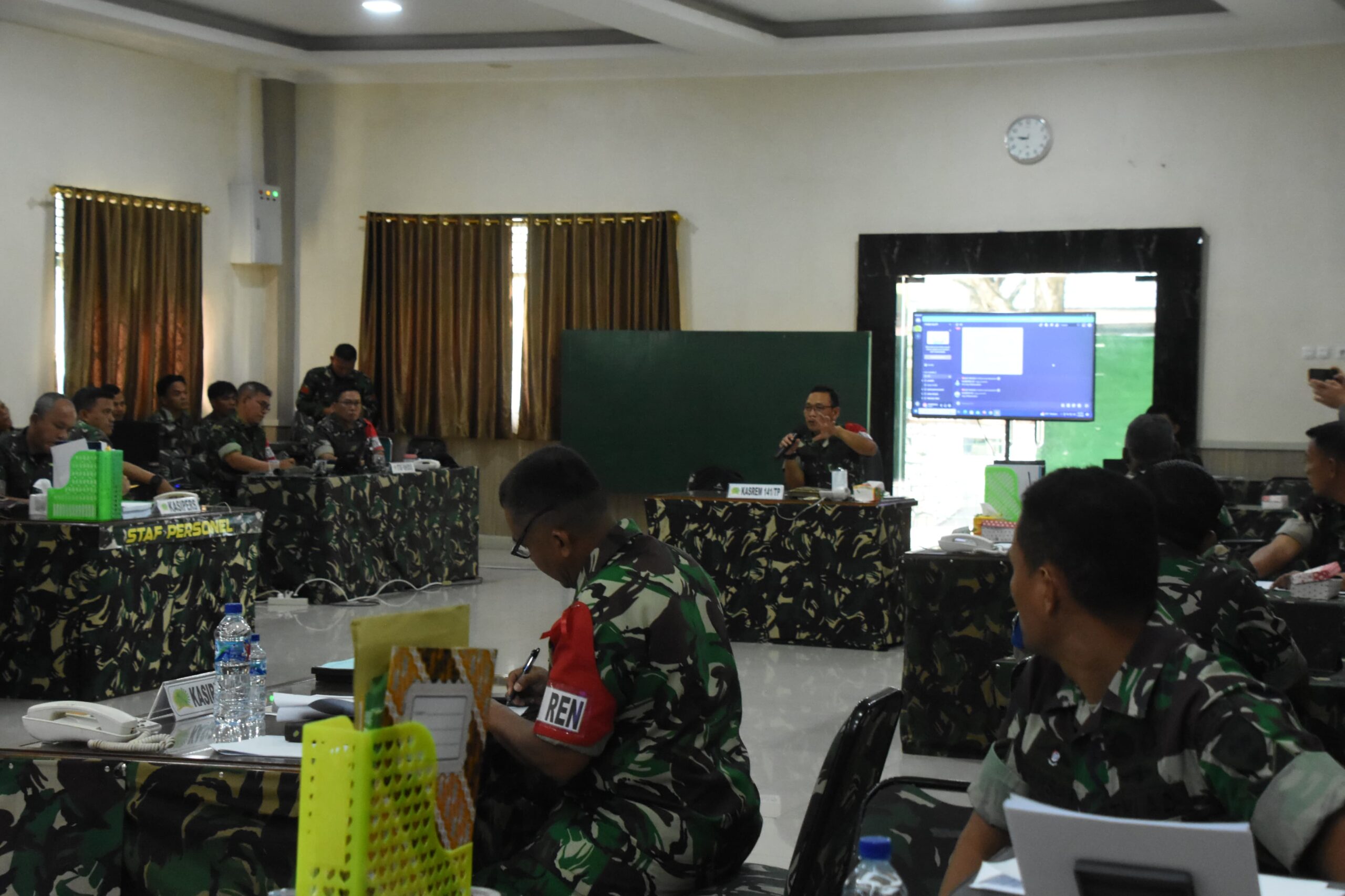 Latihan Posko I Korem 141/Tp Dalam Antisipasi Potensi Konflik Sosial Pilkada Serentak 2024 Menginjak Hari Kedua