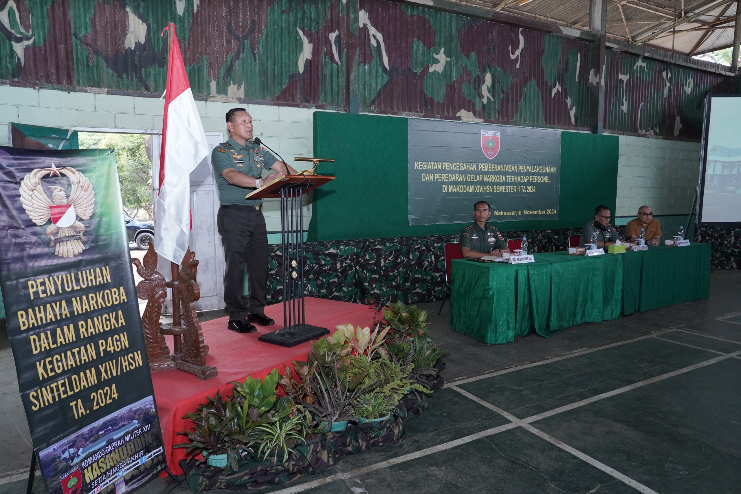 Upaya Mencegah Peredaran dan Penyalahgunaan Narkoba, Kodam XIV/Hsn Gelar Sosialisasi P4GN