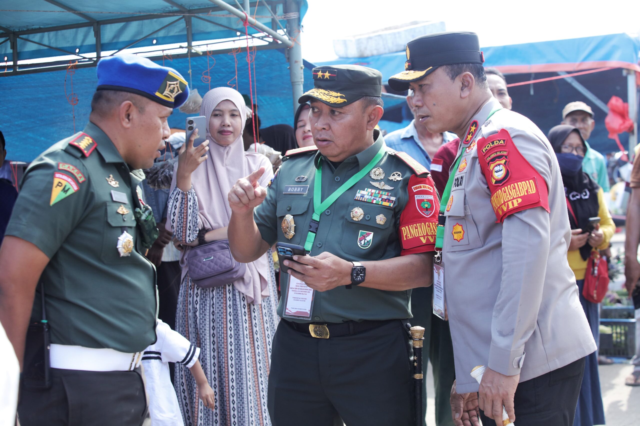 Pangdam XIV/Hsn Selaku Pangkogasgabpad, Melaksanakan PAM VVIP Kunker Wapres RI di Wilayah Sulsel