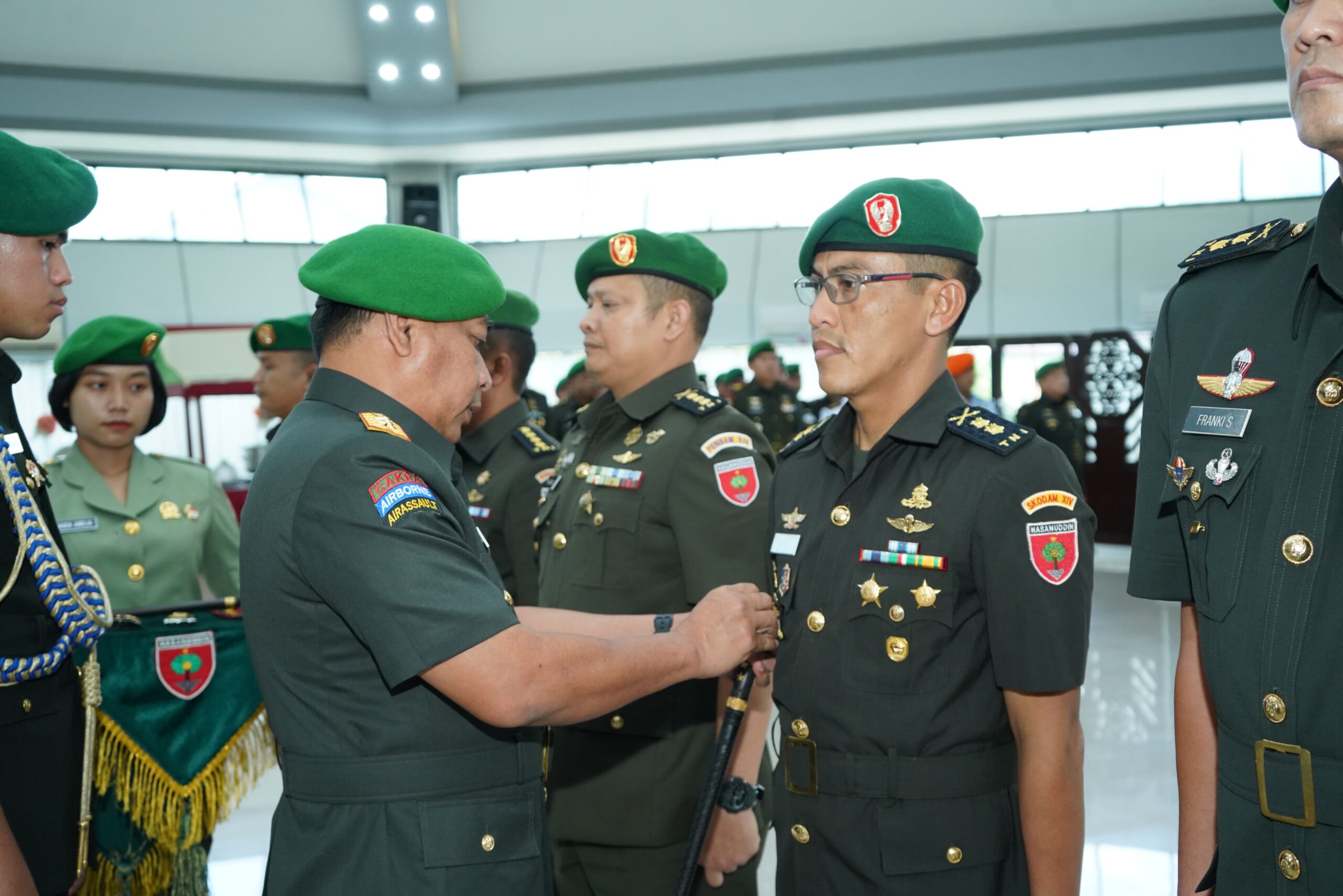 Pangdam XIV/Hsn Memimpin Sertijab Tiga Pejabat Kodam