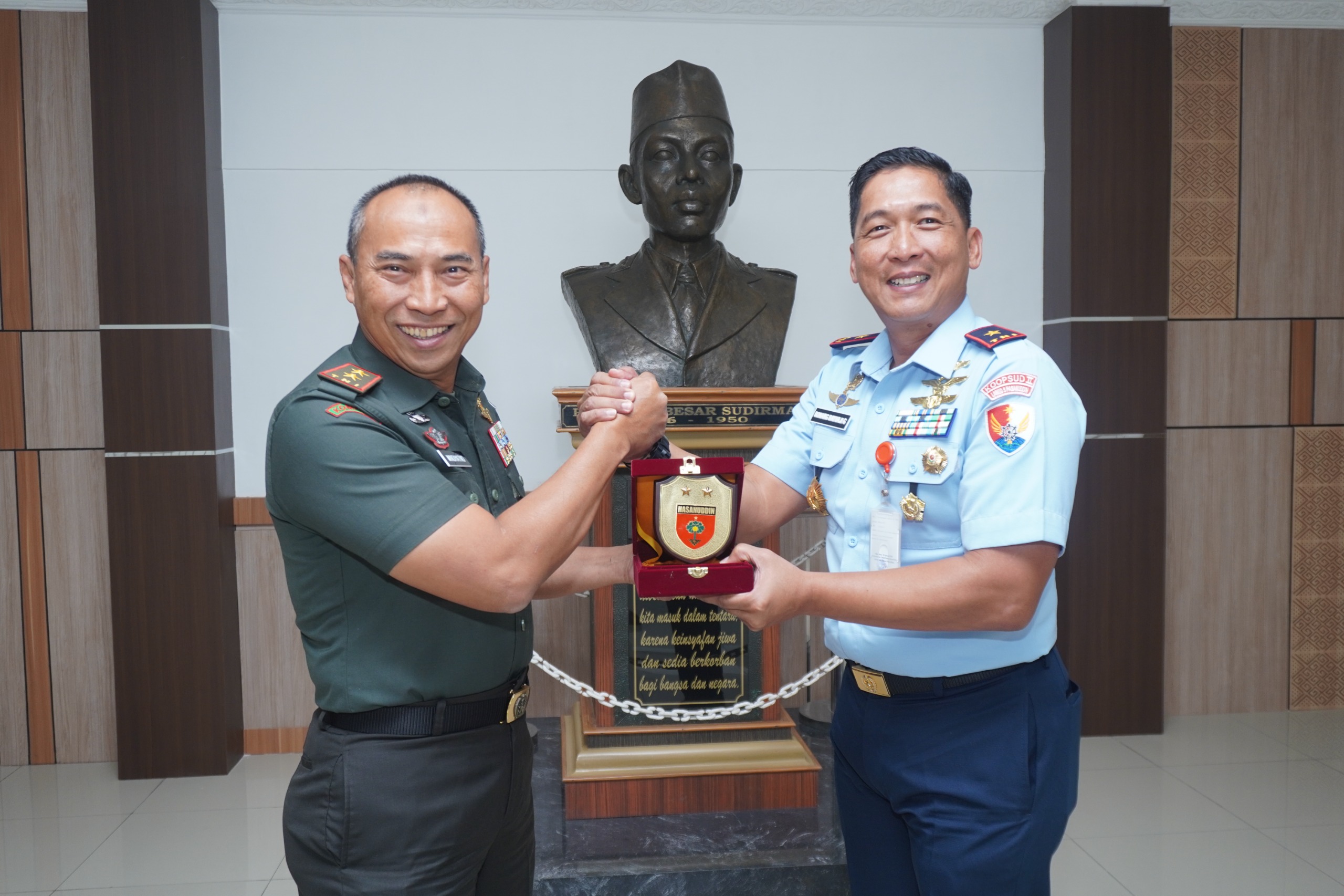 Pangdam XIV/Hsn Terima Audiensi Danlanud Sultan Hasanuddin di Makodam