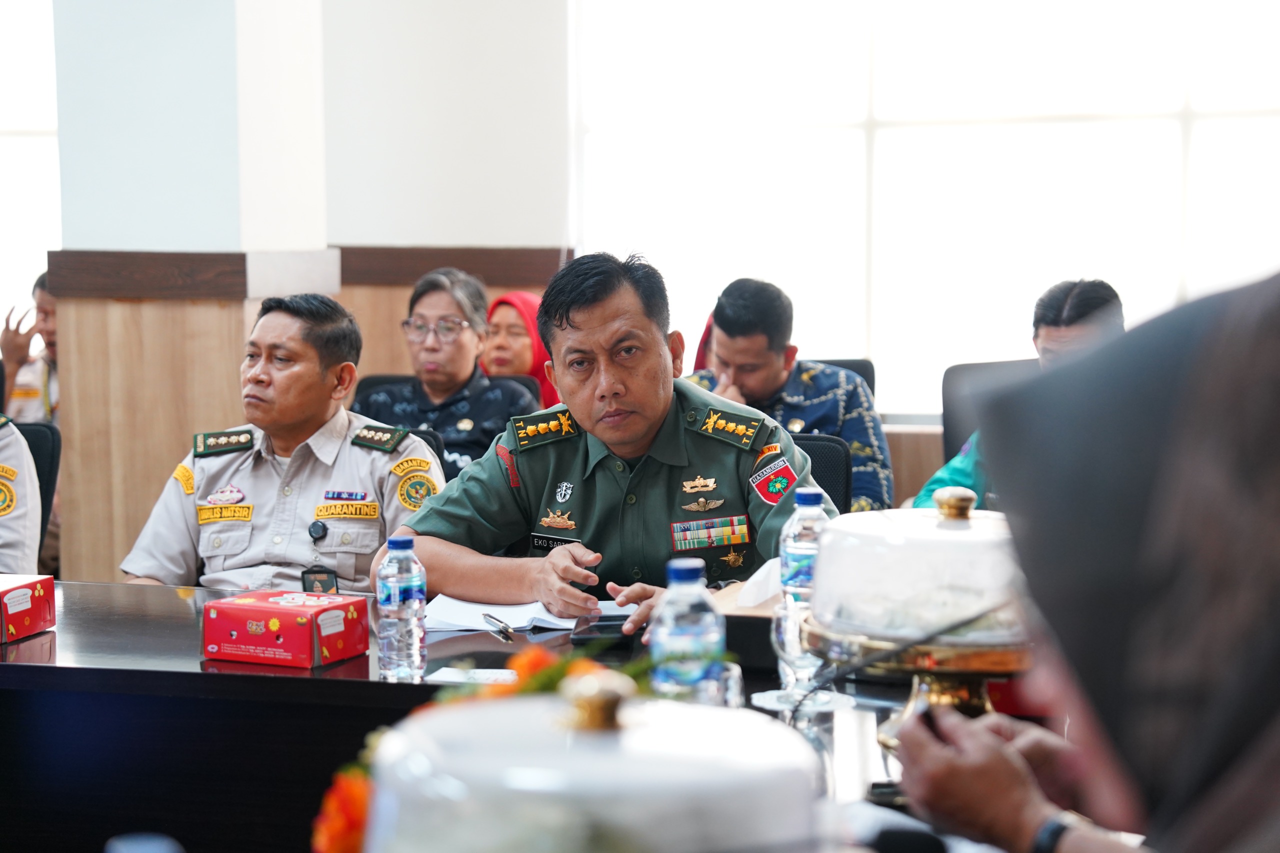 Aster Kasdam XIV/Hsn Hadiri Rakor Penanganan PMK, Antisipasi Penyebaran di Sulawesi Selatan