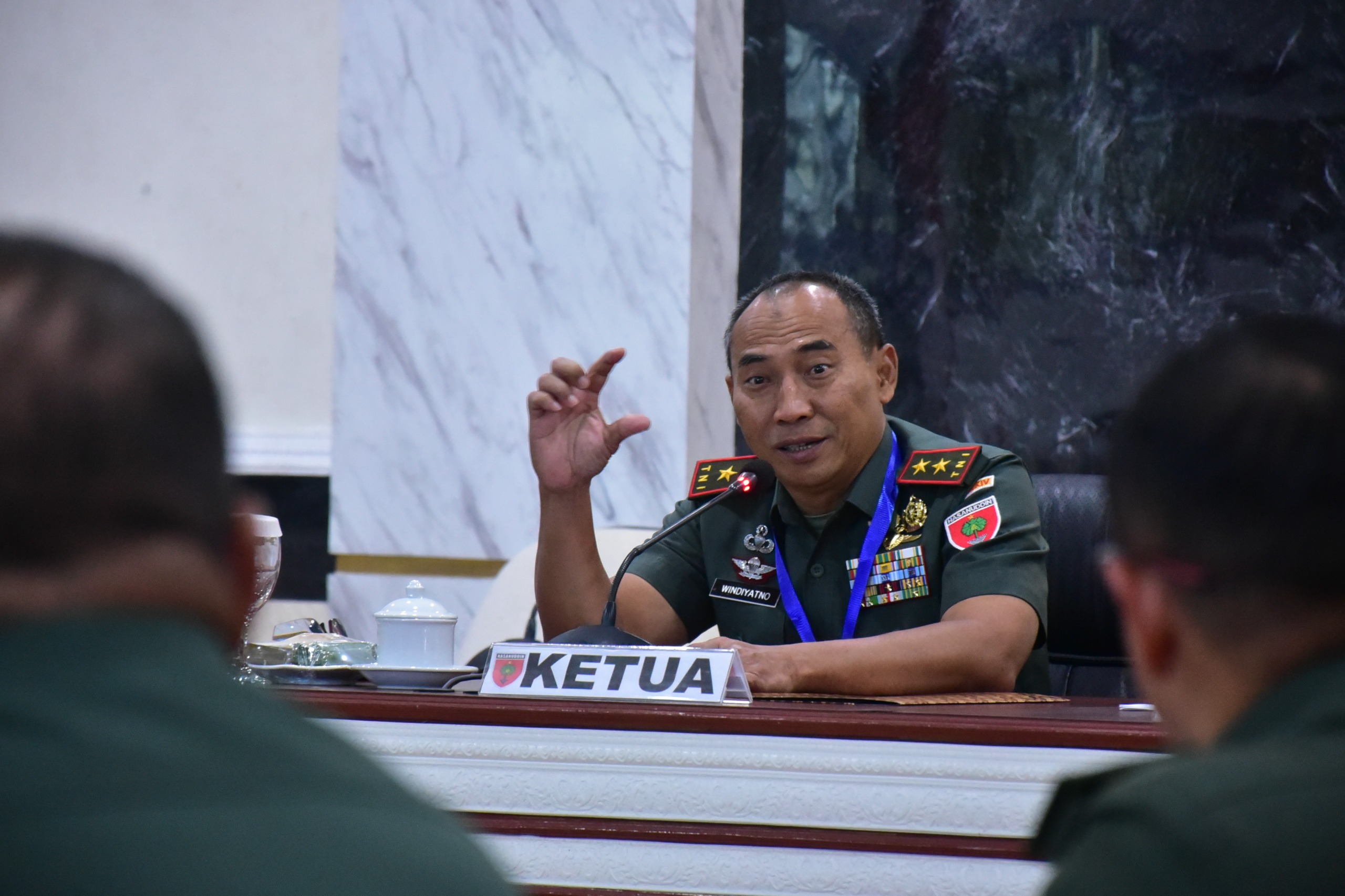 Pangdam XIV/Hsn Pimpin Rakor Penerimaan Cata PK Gelombang I Tahun 2025 Kodam XIV/Hsn