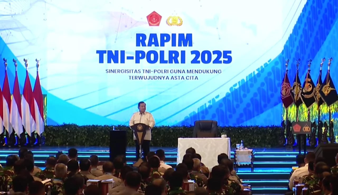 Pangdam XIV/Hsn Mengikuti Rapim TNI-Polri Tahun 2025