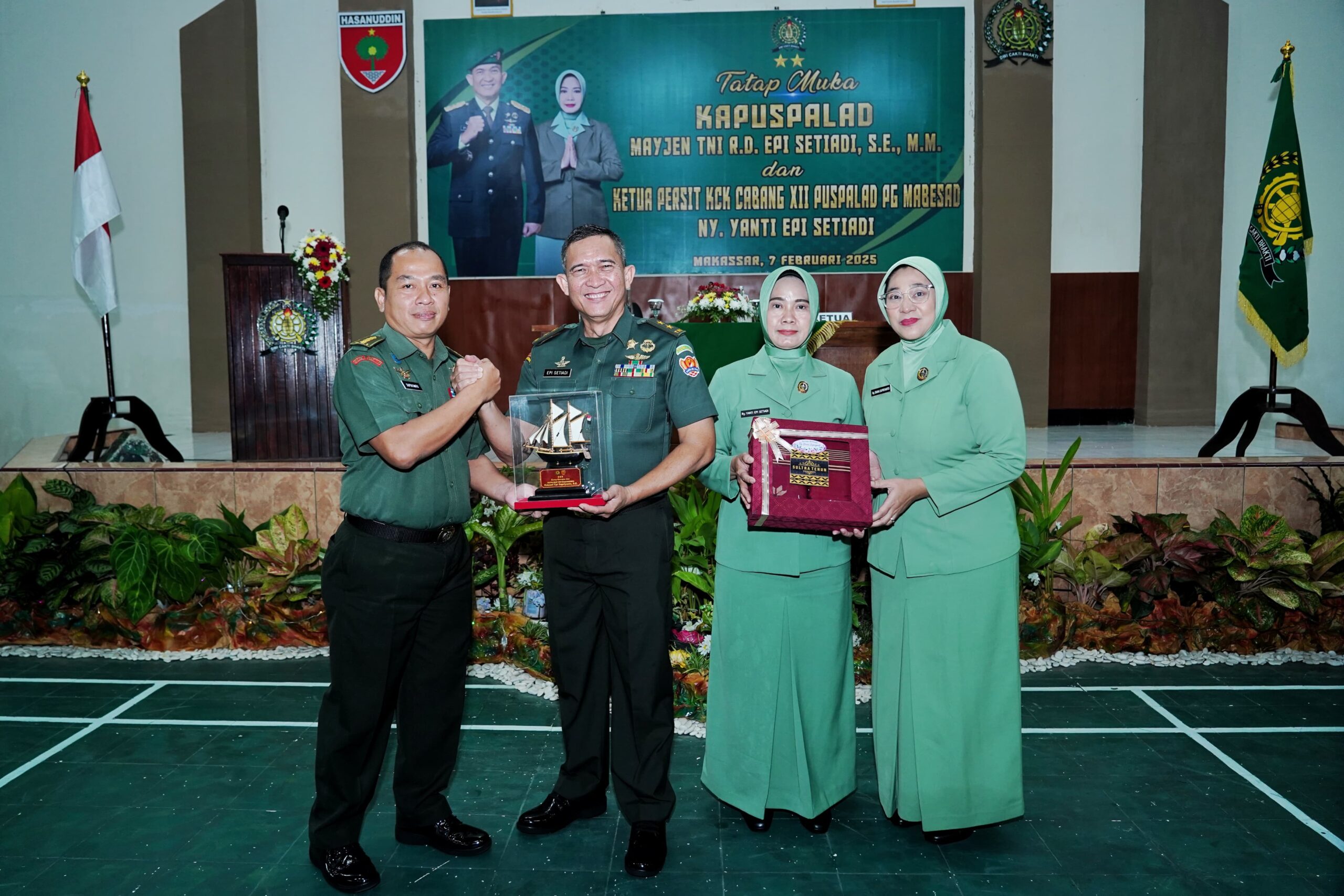 Kapaldam XIV/Hsn Sambut Kedatangan Kapuspalad di Mapaldam XIV/Hsn