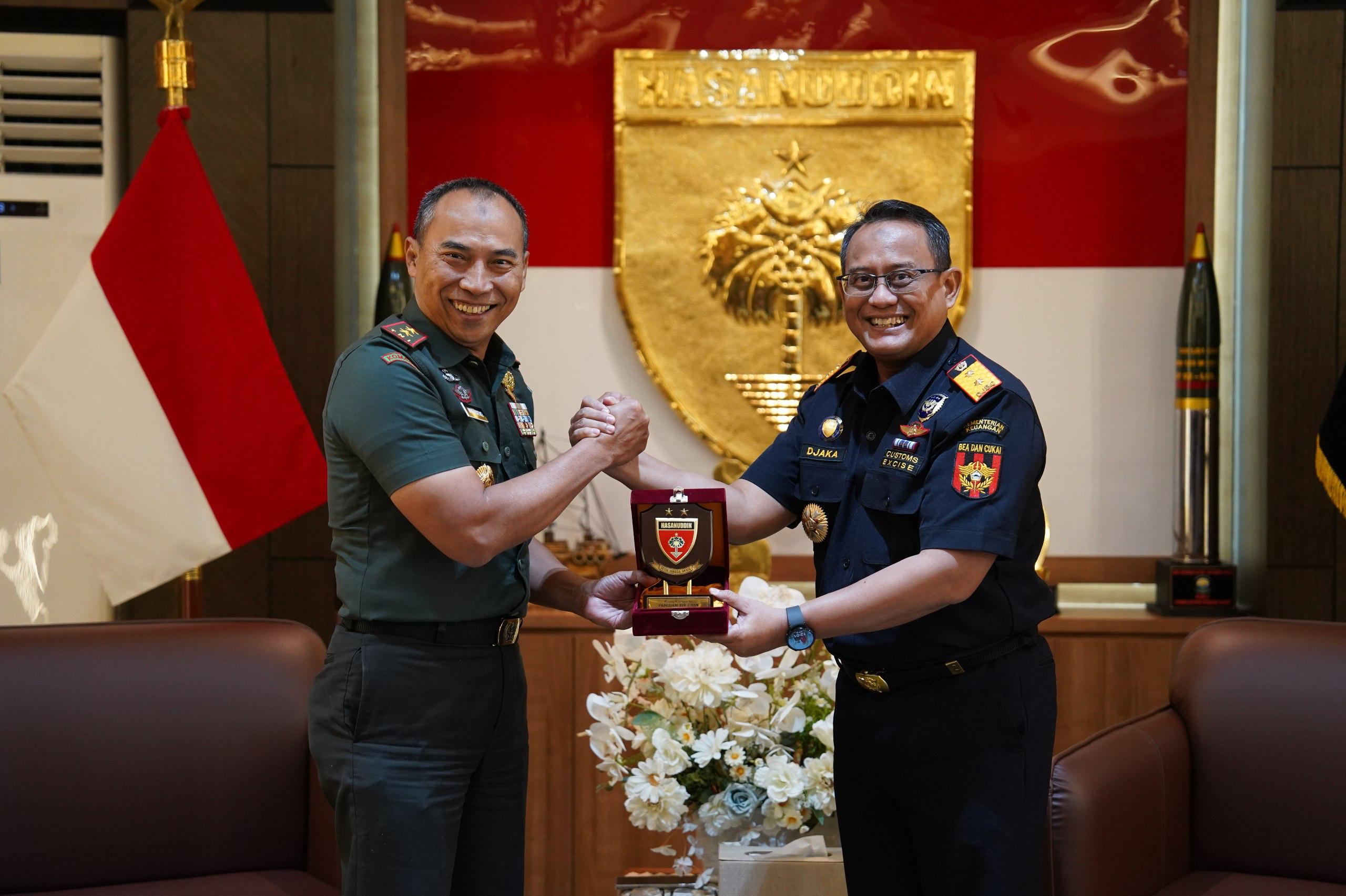 Pangdam XIV/Hsn Menerima Kunjungan Dari DJBC Sulbagsel