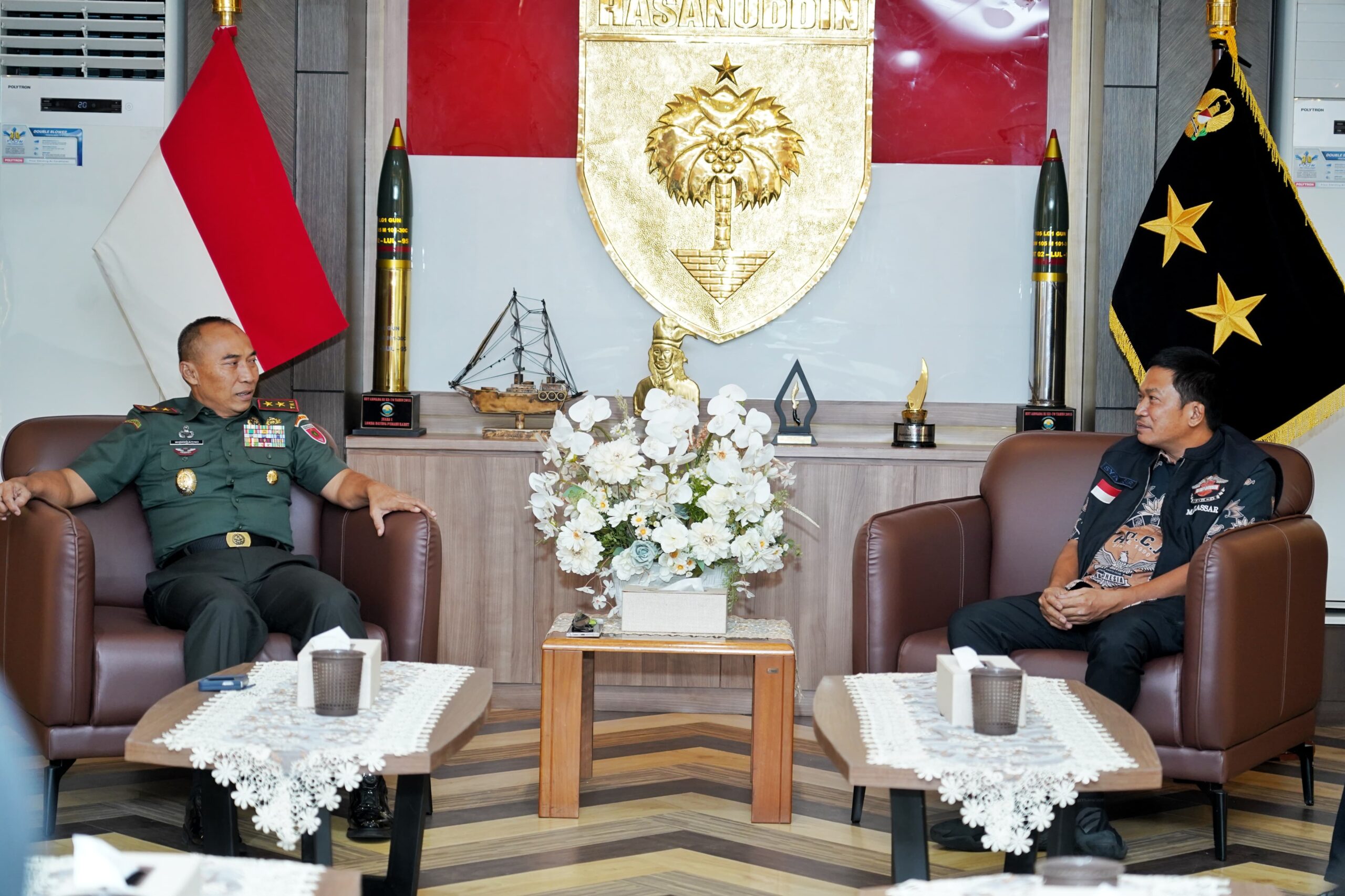 Pangdam XIV/Hsn Sambut Ketua HDCI Makassar, Bahas Sulawesi Bike Week 2025