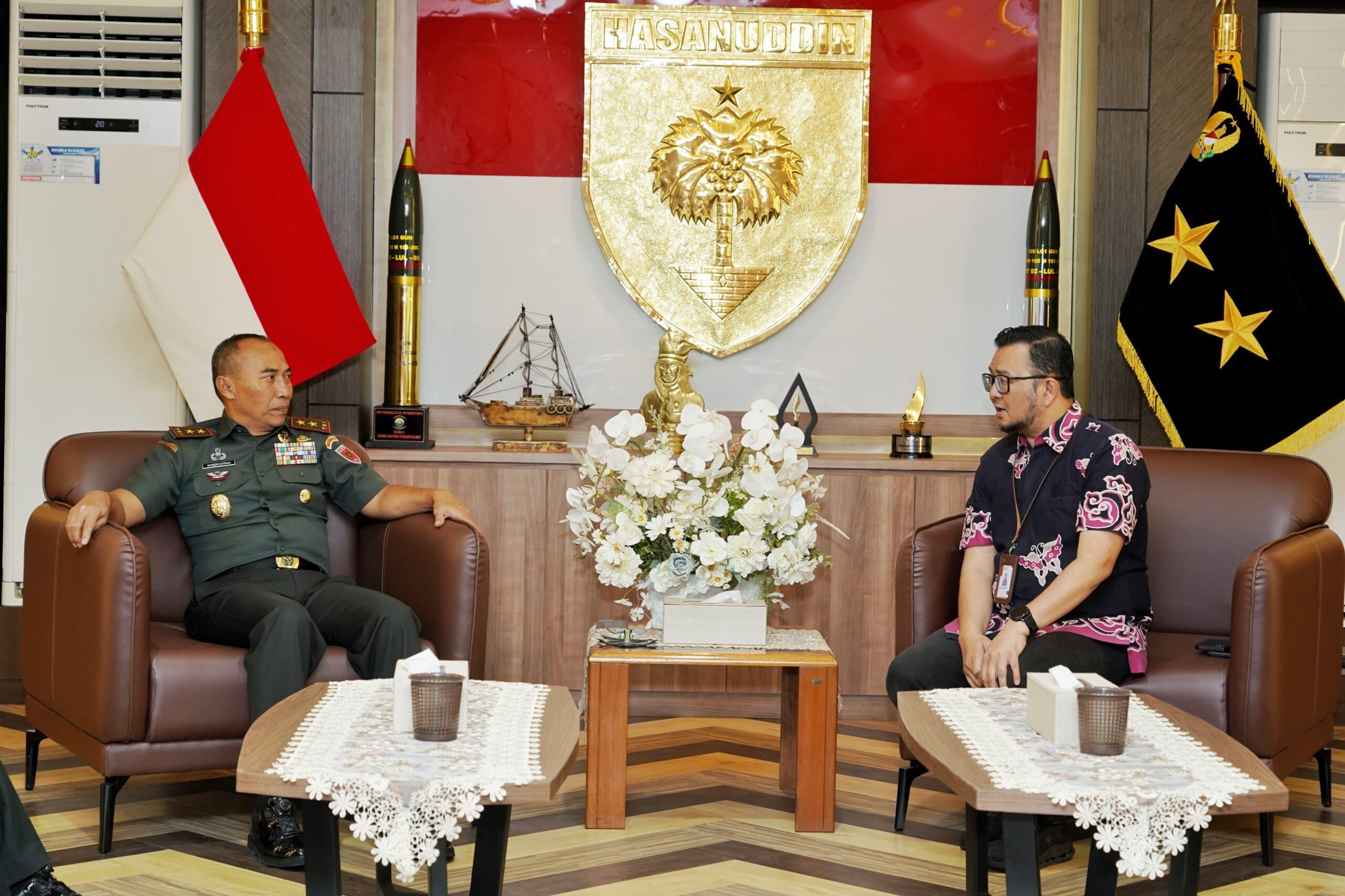 Pererat Silaturahmi, Pangdam XIV/Hasanuddin Terima Kunjungan Ketua KPID Sulsel