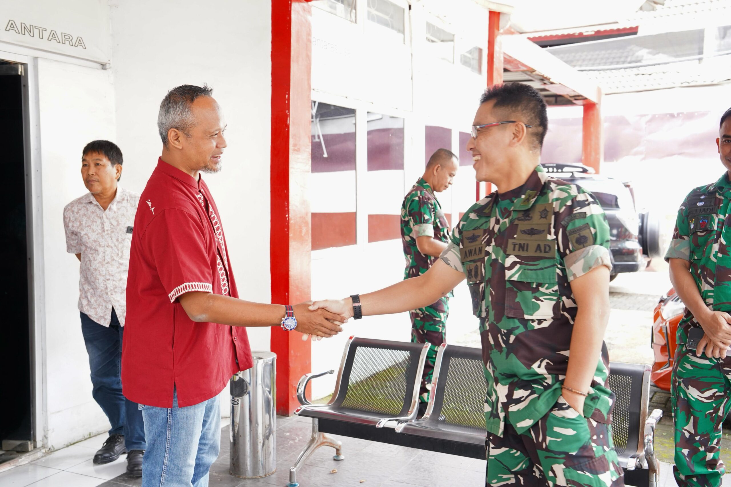 Perkuat Sinergi, Kapendam XIV/Hsn Silaturahmi ke LKBN Antara Biro Sulselbar