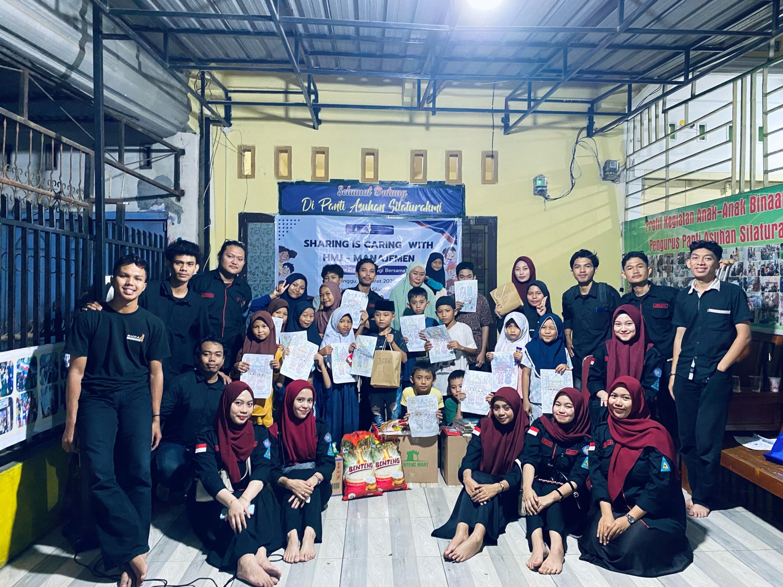 HMJ Manajemen Unismuh Gelar Bakti Sosial dan Buka Puasa Bersama di Panti Asuhan