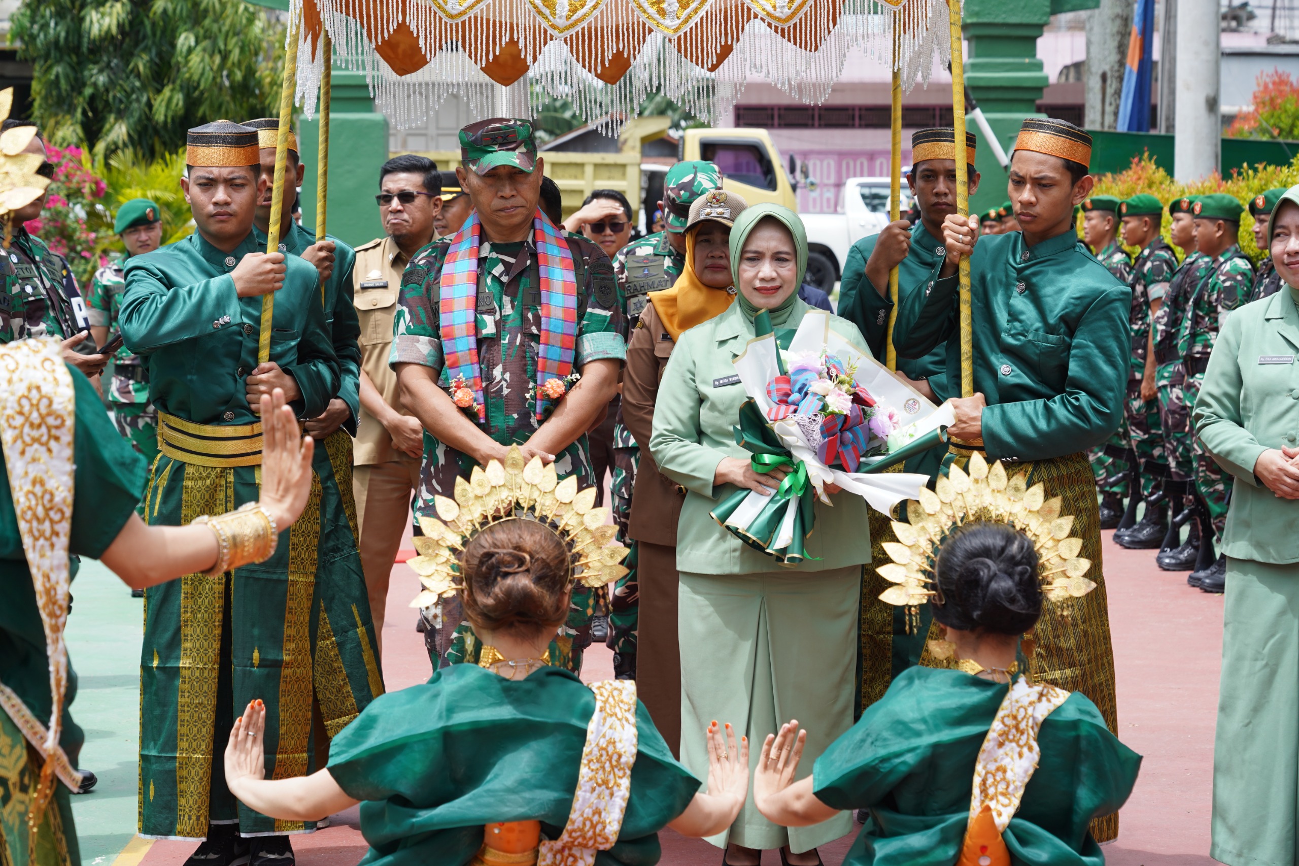 Pangdam XIV/Hsn Kunjungi Kodim 1406/Wajo, Kodim 1420/Sidrap dan Kodim 1405/Pare-Pare