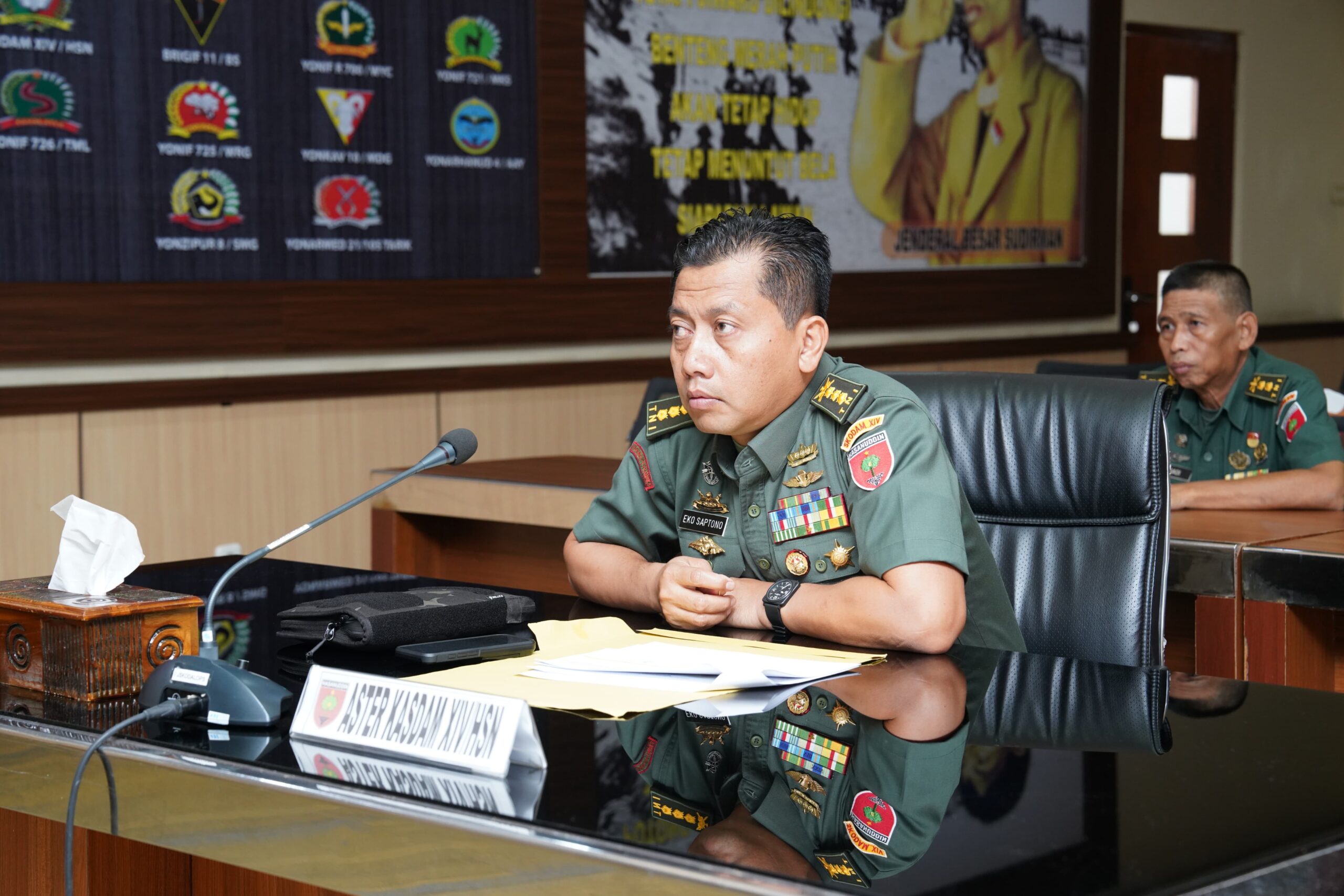 Aster Kasdam XIV/Hsn Ikuti Rapat Bersama Mentan RI Secara Virtual Bahas Percepatan Program Pertanian 2025