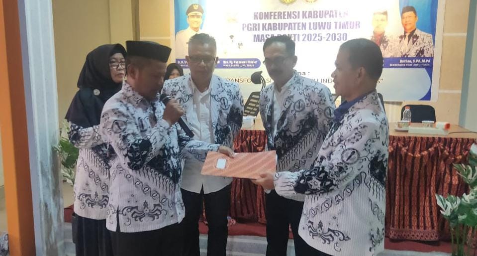 PGRI Luwu Timur Usai Konferensi Ini Pengurus Baru Masa Bakti 2025-2030