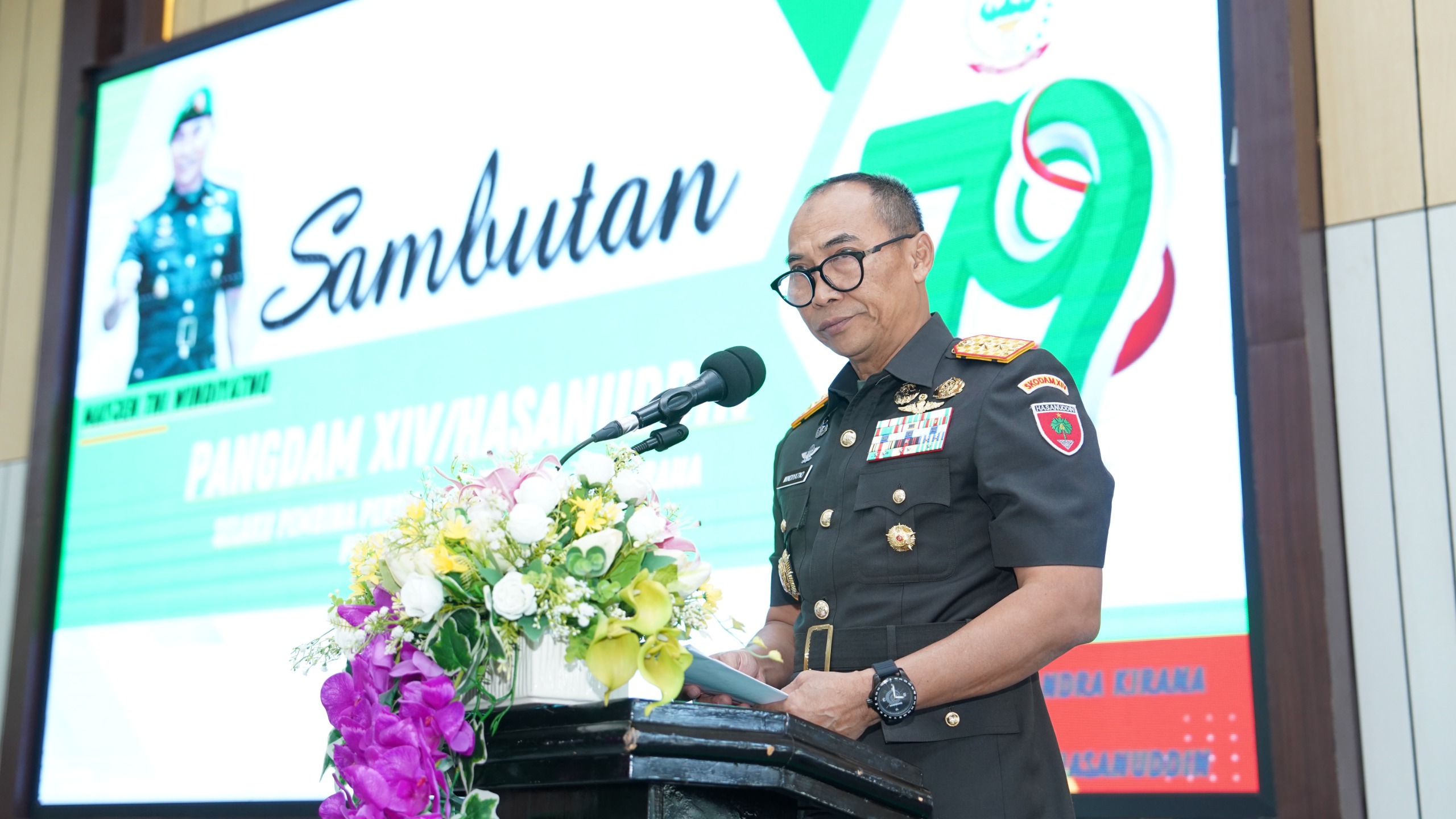 Pangdam XIV/Hasanuddin Hadiri Syukuran HUT ke-79 Persit Kartika Chandra Kirana
