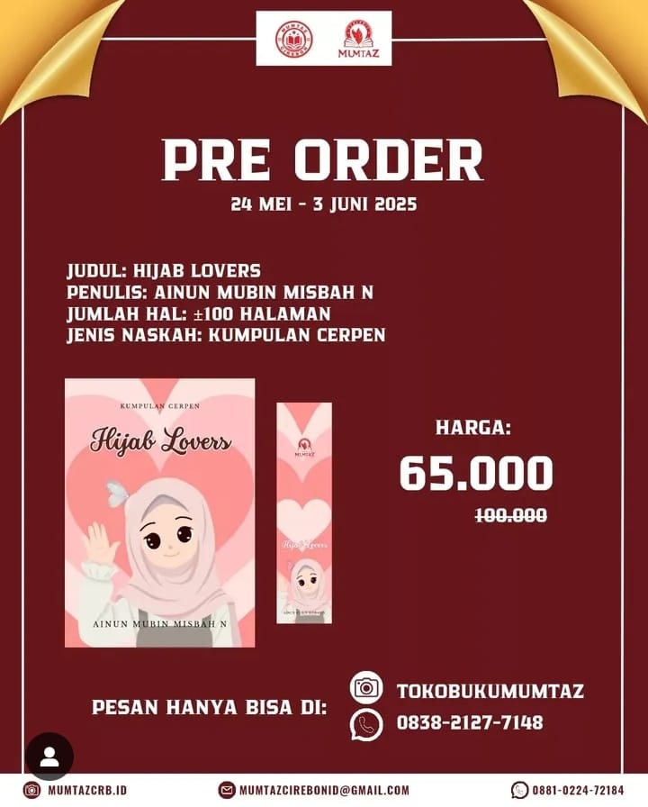 “Hijab Lovers”: Kumpulan Cerpen Islami yang Menginspirasi Cinta Hijab, Bahasa Arab, dan Semangat Meraih Impian