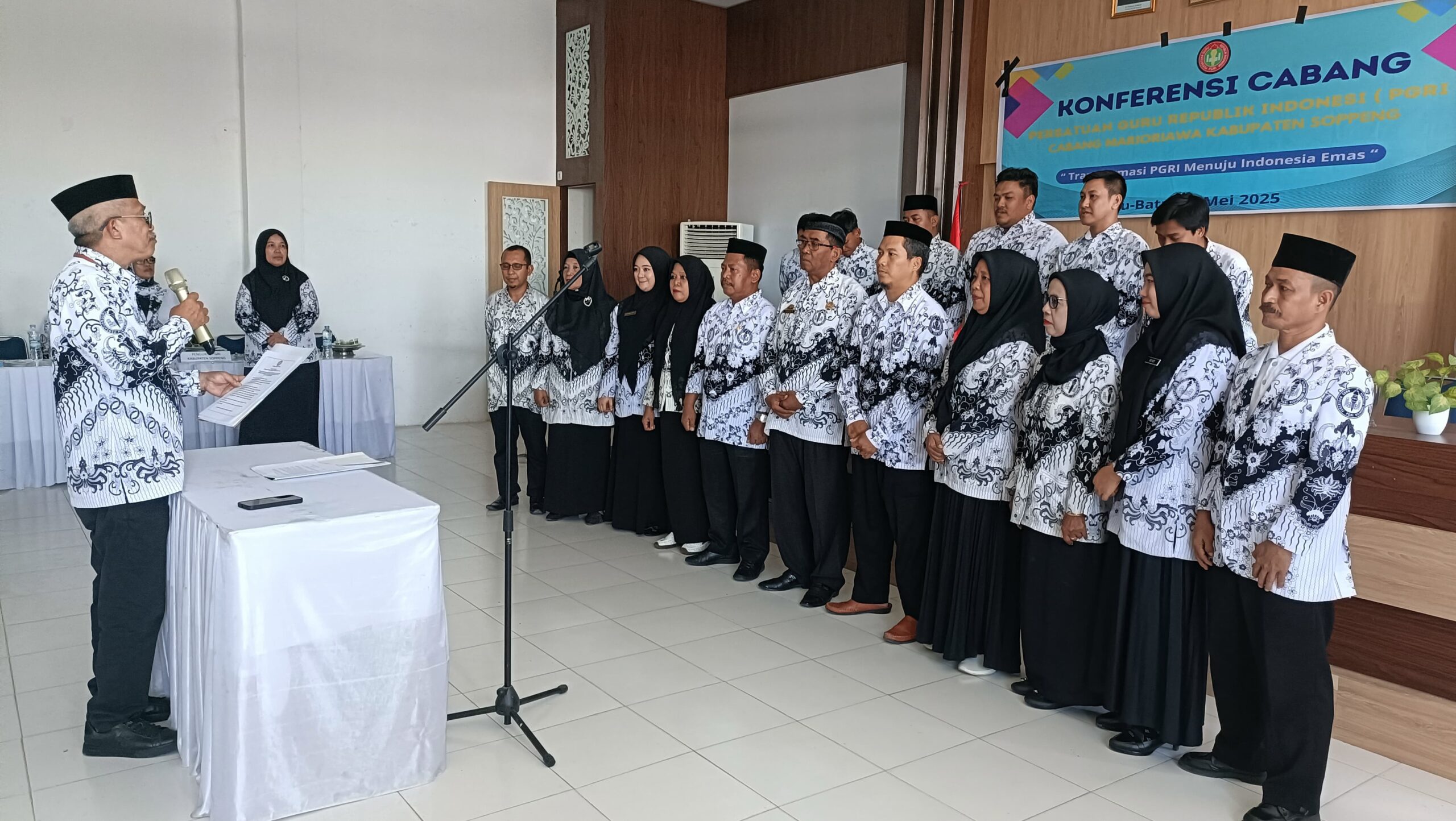 PGRI Marioriawa Cabang Terakhir di Soppeng Menggelar Konferensi
