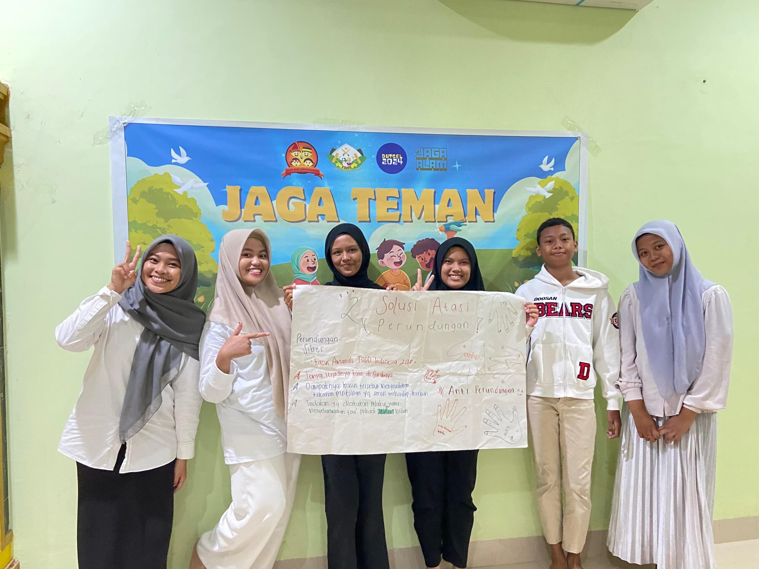 Hujan Deras dan Libur Sekolah, Tetap Belajar “Jaga Teman”