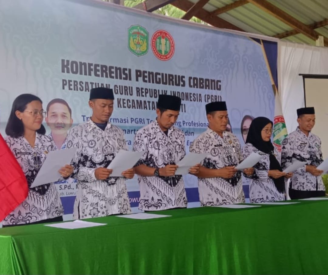 PGRI Towuti Lutim Gelar Konferensi Cabang Terpilih Ketua Tapril, S.Pd, M.Pd