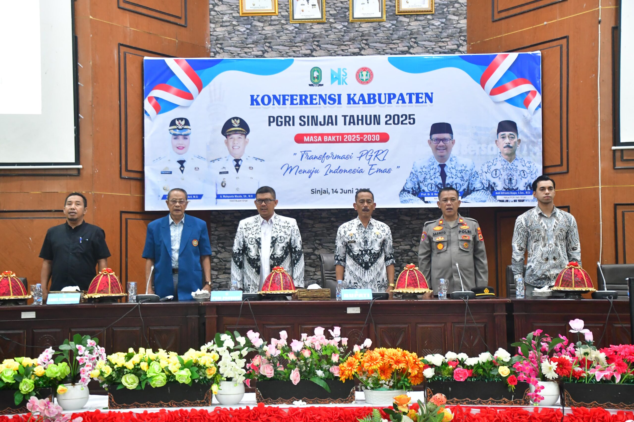 Sekda Andi Jefrianto Asapa Wakili Bupati Membuka Konferensi PGRI, Ini Pesannya pada Peserta