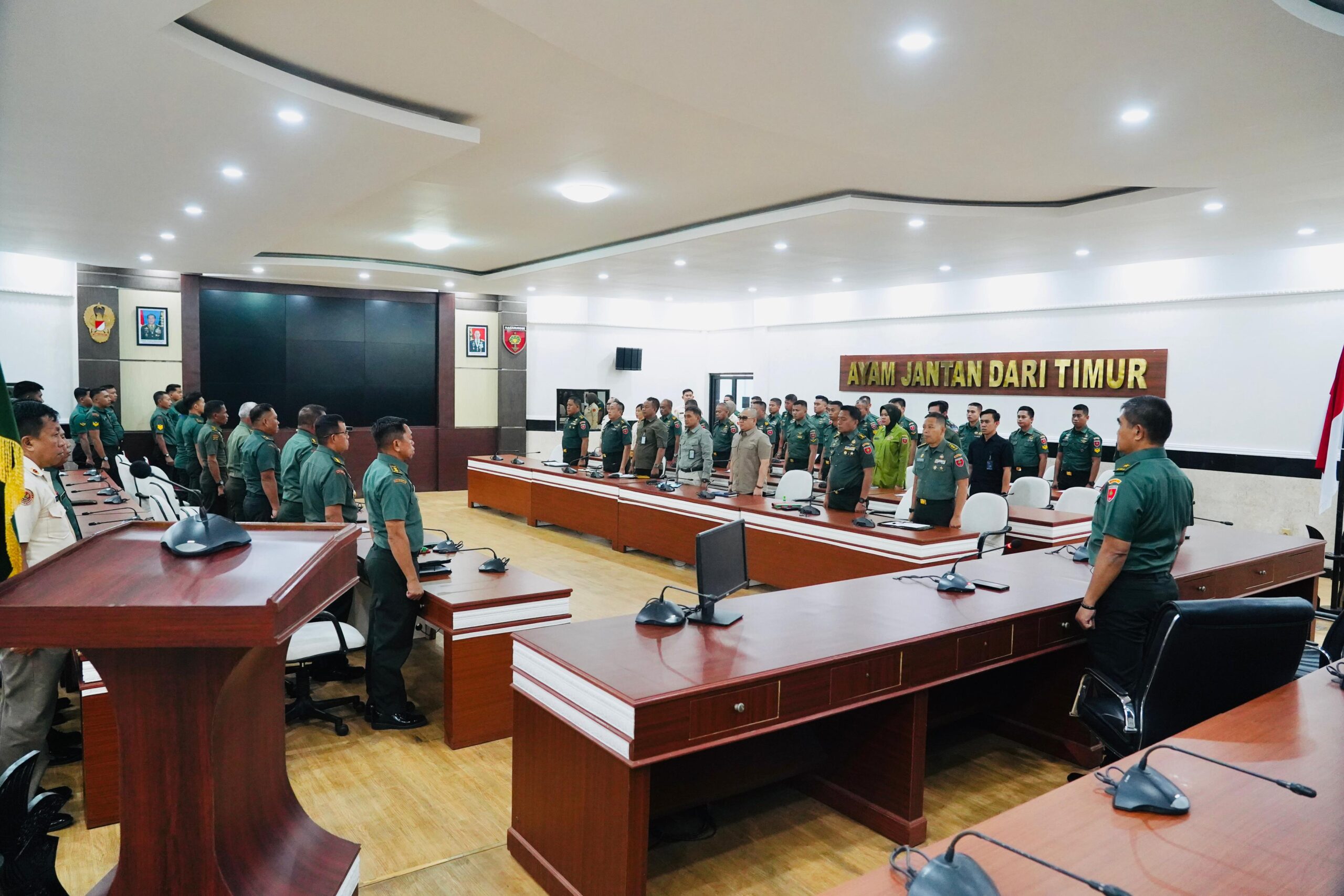 Wujudkan Seleksi Bersih, Kasdam XIV/Hasanuddin Kumpulkan Tim Werving penerimaan Calon Bintara PK TNI AD Pria TA. 2025 Kodam XIV/Hsn
