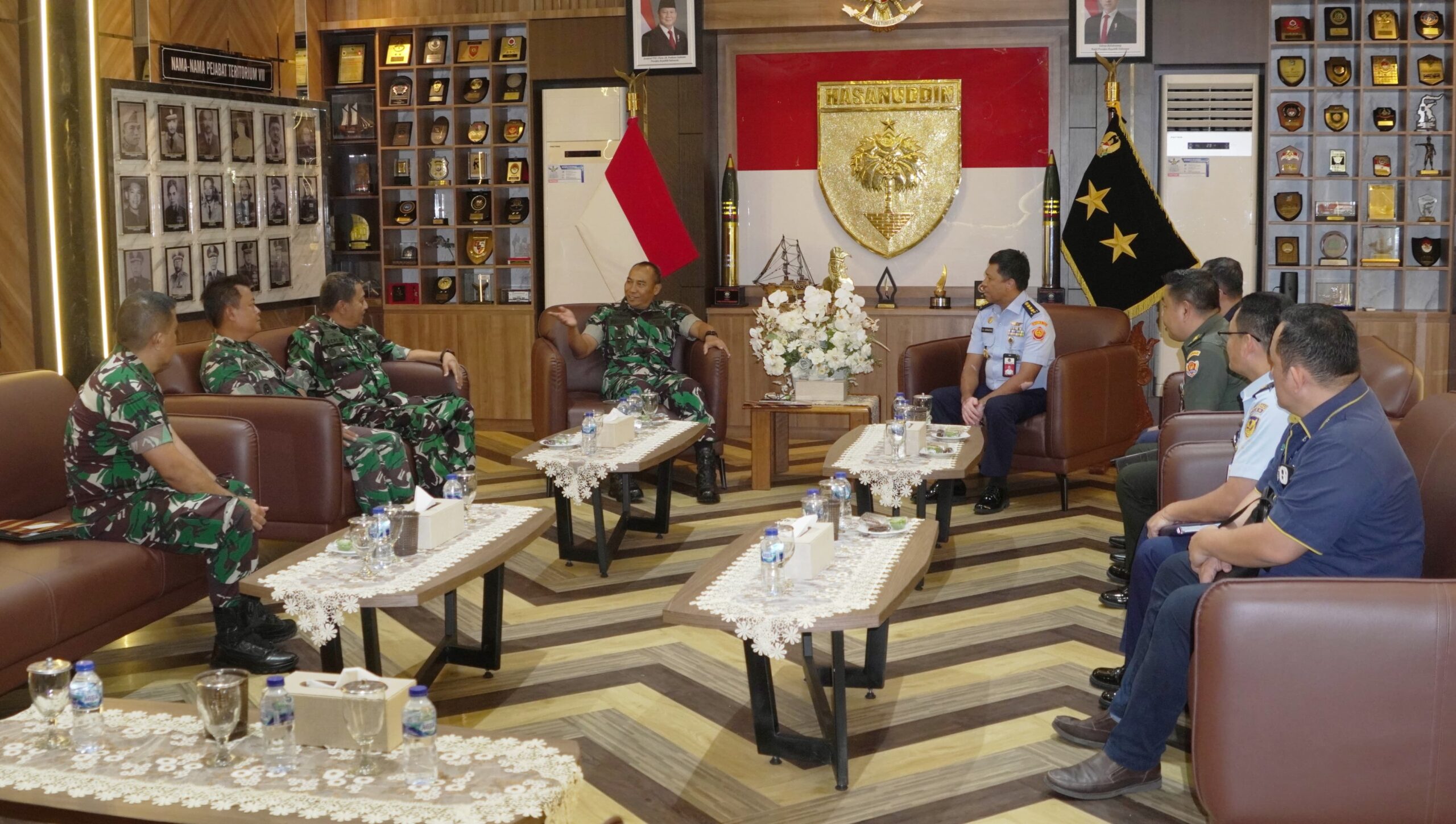 Pangdam XIV/Hsn Terima Audiensi Rombongan Itjen Kemhan dan ASABRI di Makodam