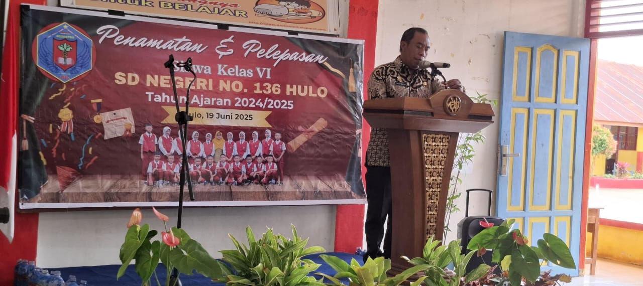 Ini Pesan Ketua PGRI Cabang Sinjai Barat pada Penamatan dan Pelepasan Murid SDN No 136 Hulo