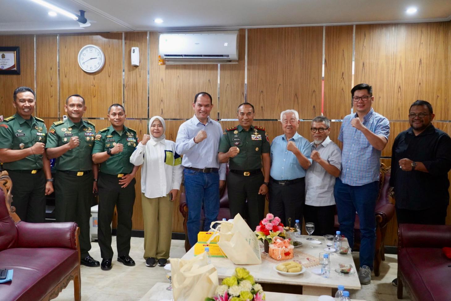 Pangdam Hasanuddin Terima Kunjungan Audiensi PT. Trans Indonesia Superkoridor