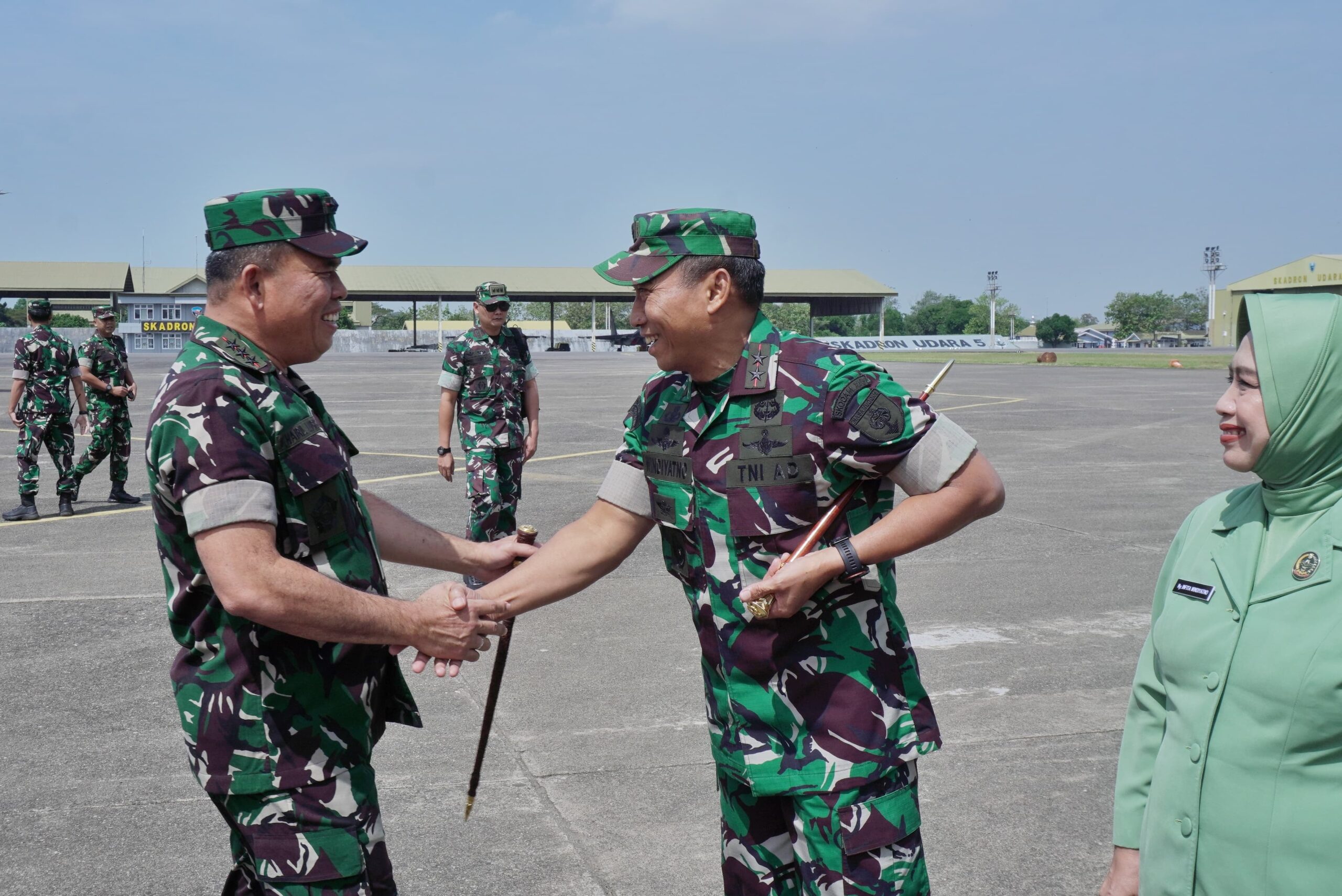 Kunker ke Sulsel, Pangdam XIV/Hasanuddin Sambut Kedatangan Pangkogabwilhan II