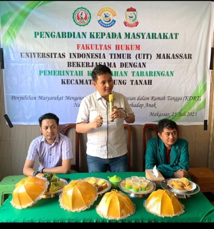 Fakultas Hukum UIT dan LBH-UIT Bekerjasama Pemerintah Kelurahan Tabaringan Gelar Penyuluhan Hukum.