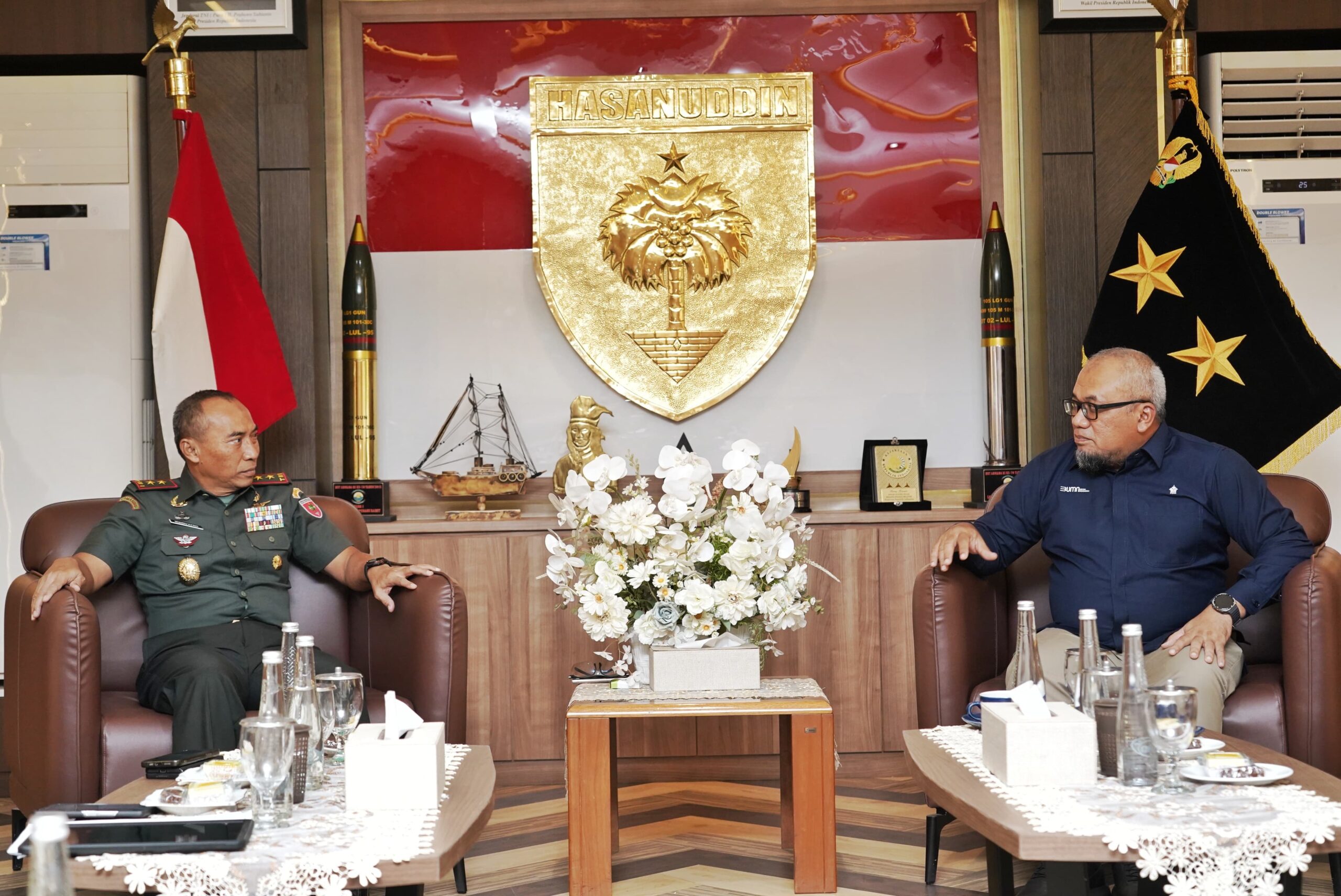 Pangdam XIV/Hsn Terima Kunjungan Silahturahmi PTPN IV Regional II