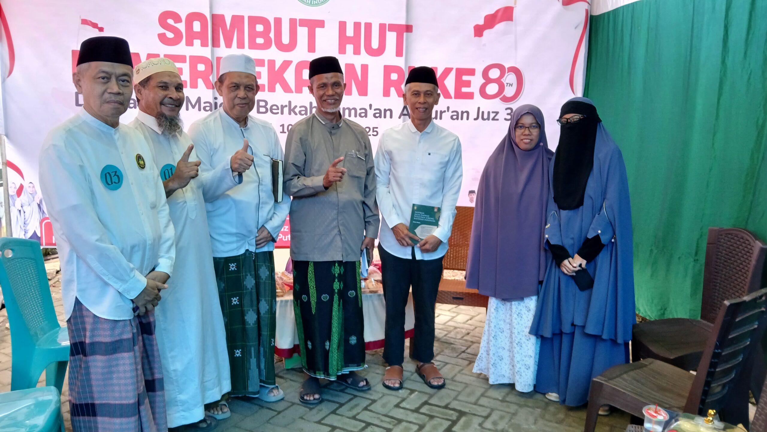 Sambut HUT Kemerdekaan ke-80 Yayasan Pesantren Lorong Raudhah Indonesia Gelar Sima’an Alqur’an 50 Majelis di Lorong.