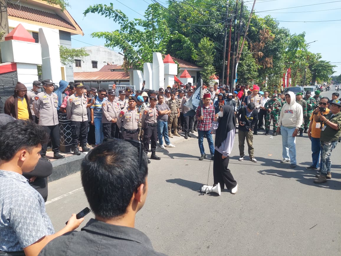 Kapolres Gowa Amankan Unjuk Rasa di DPRD