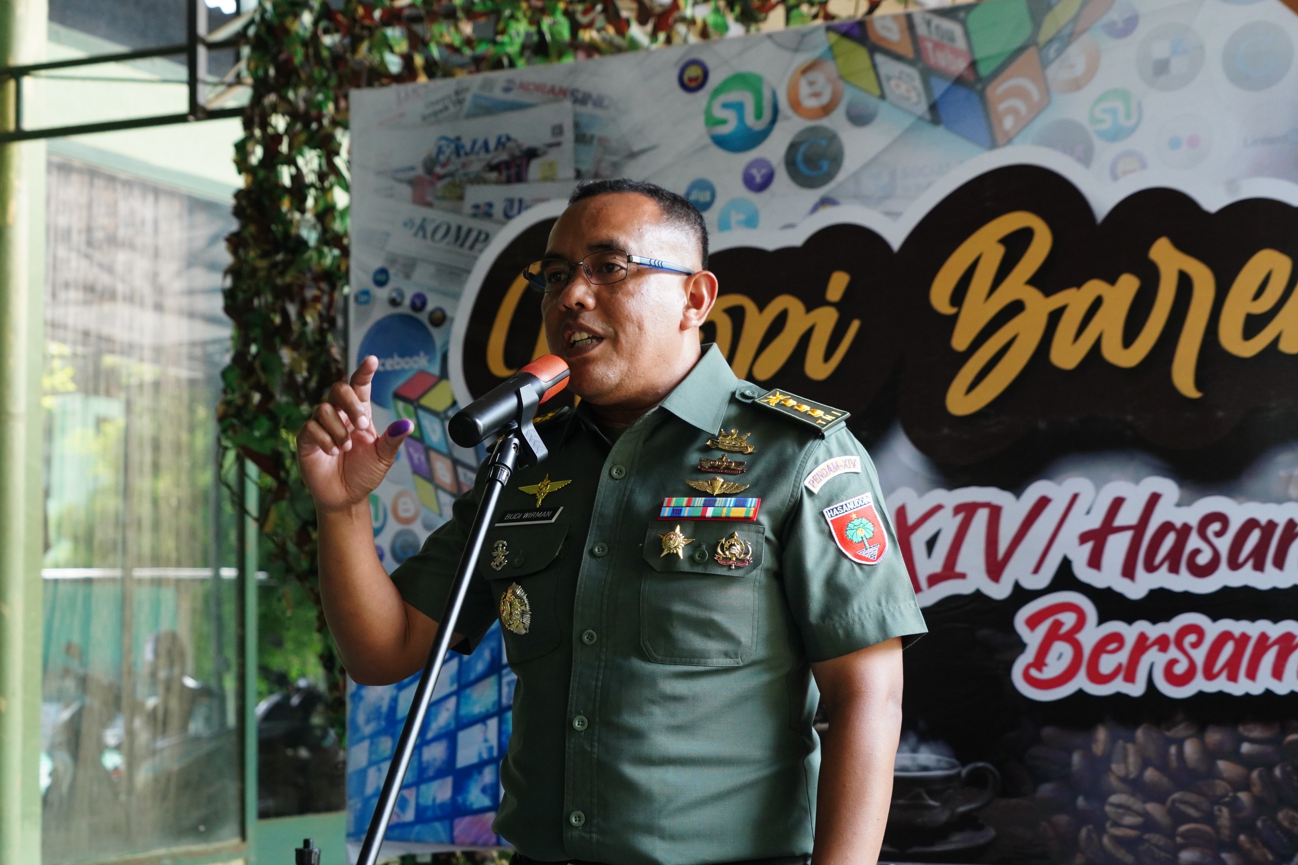 Ngopi Bareng Kapendam, Pererat Silaturahmi dan Perkuat Sinergi bersama Awak Media