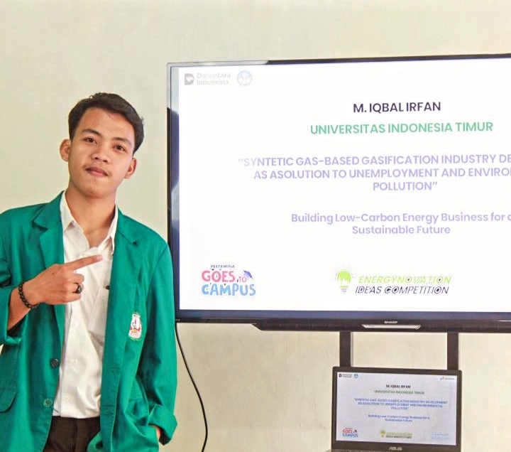 M. Iqbal Irfan Mahasiswa Fakultas Ekonomi dan Bisnis UIT Makassar Mengikuti Kompetisi Karya Tulis Ilmiah Tingkat Nasional