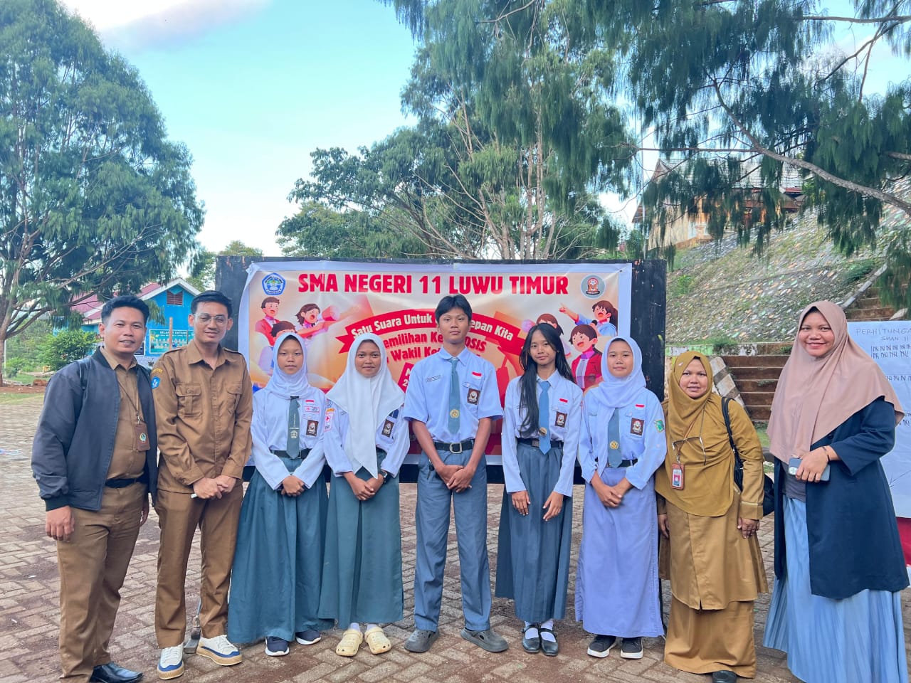 Hasil Pemilihan OSIS SMAN 11 Lutim: Komang Ayu Andira – Khalila Salwa Sabina Pimpin Periode 2025–2026