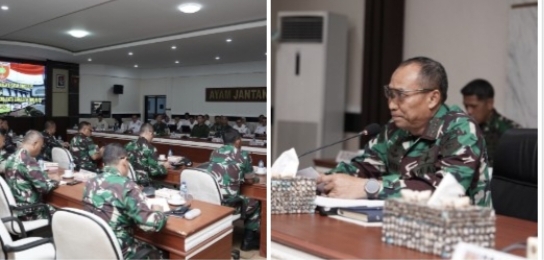 Pangdam XIV/Hsn Terima Paparan Kesiapan TMMD Ke-126 dan Strategi LKJ