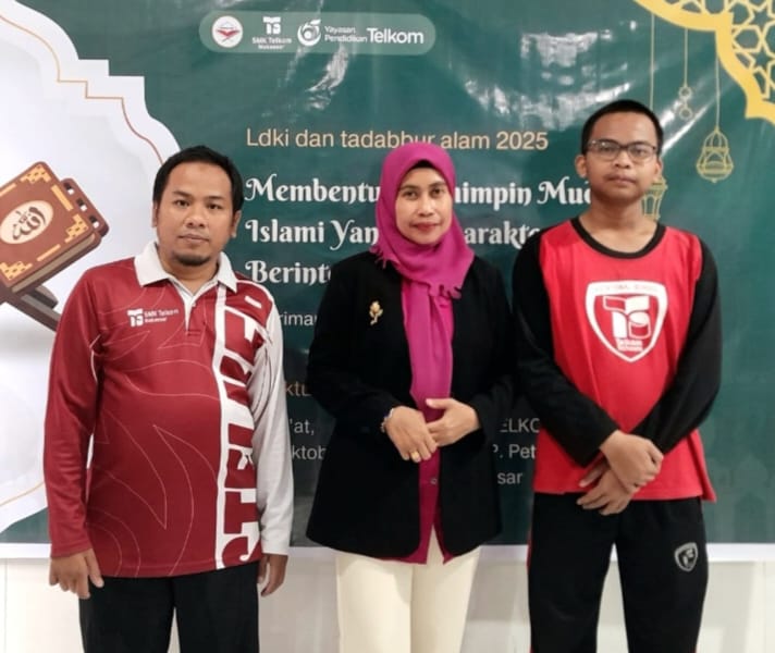 Ikatan Remaja Masjid Telkom (IKRAMANTEL) SMK Telkom Makassar Menggelar Kegiatan Latihan Dasar Kepemimpinan Islam (LDKI)