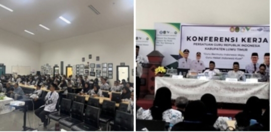 Konferensi Kerja PGRI Kabupaten Luwu Timur Digelar di Gedung Hall YPS Sorowako