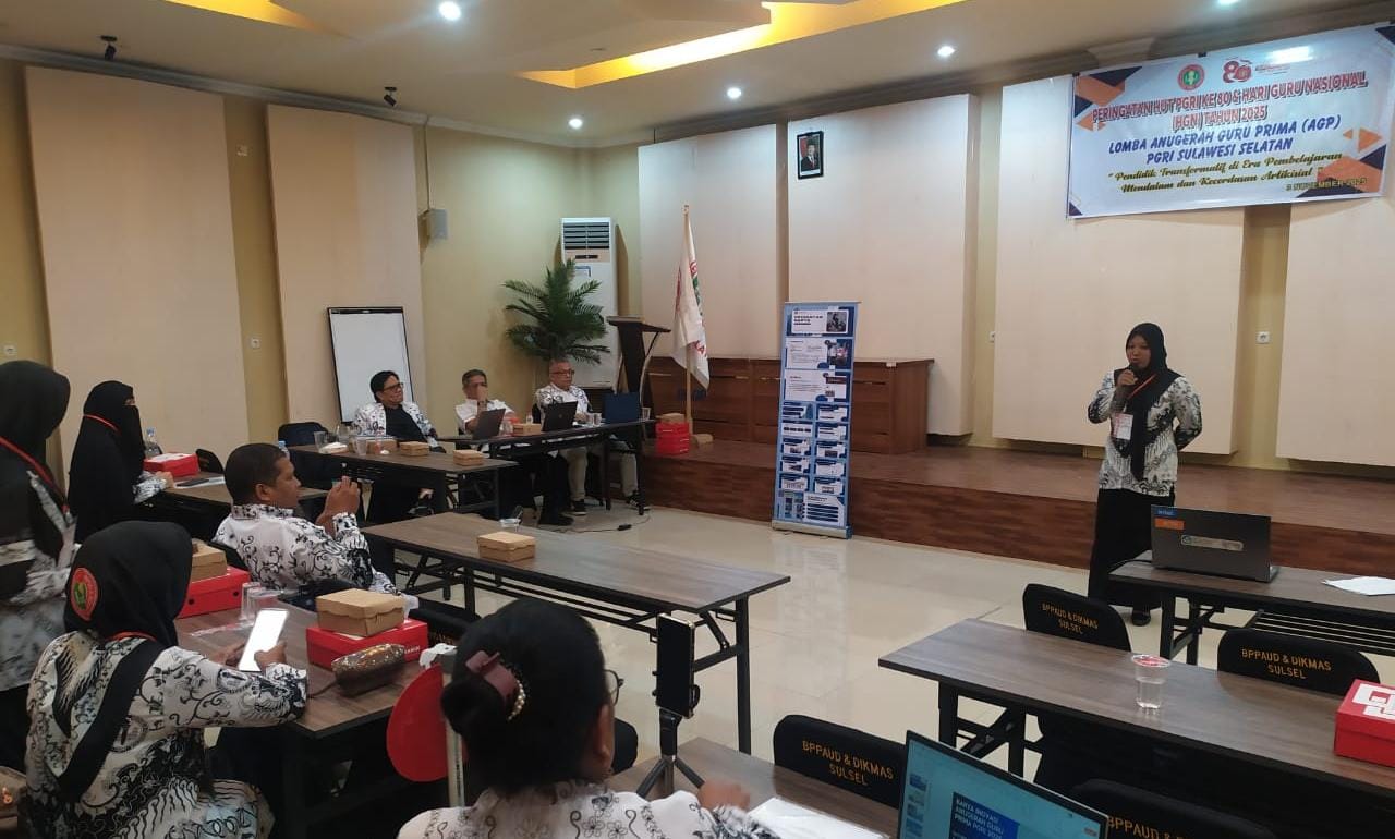 PGRI Sulsel Apresiasi Guru Melalui Lomba Ikrar dan Anugerah Guru Prima serta Donor Darah