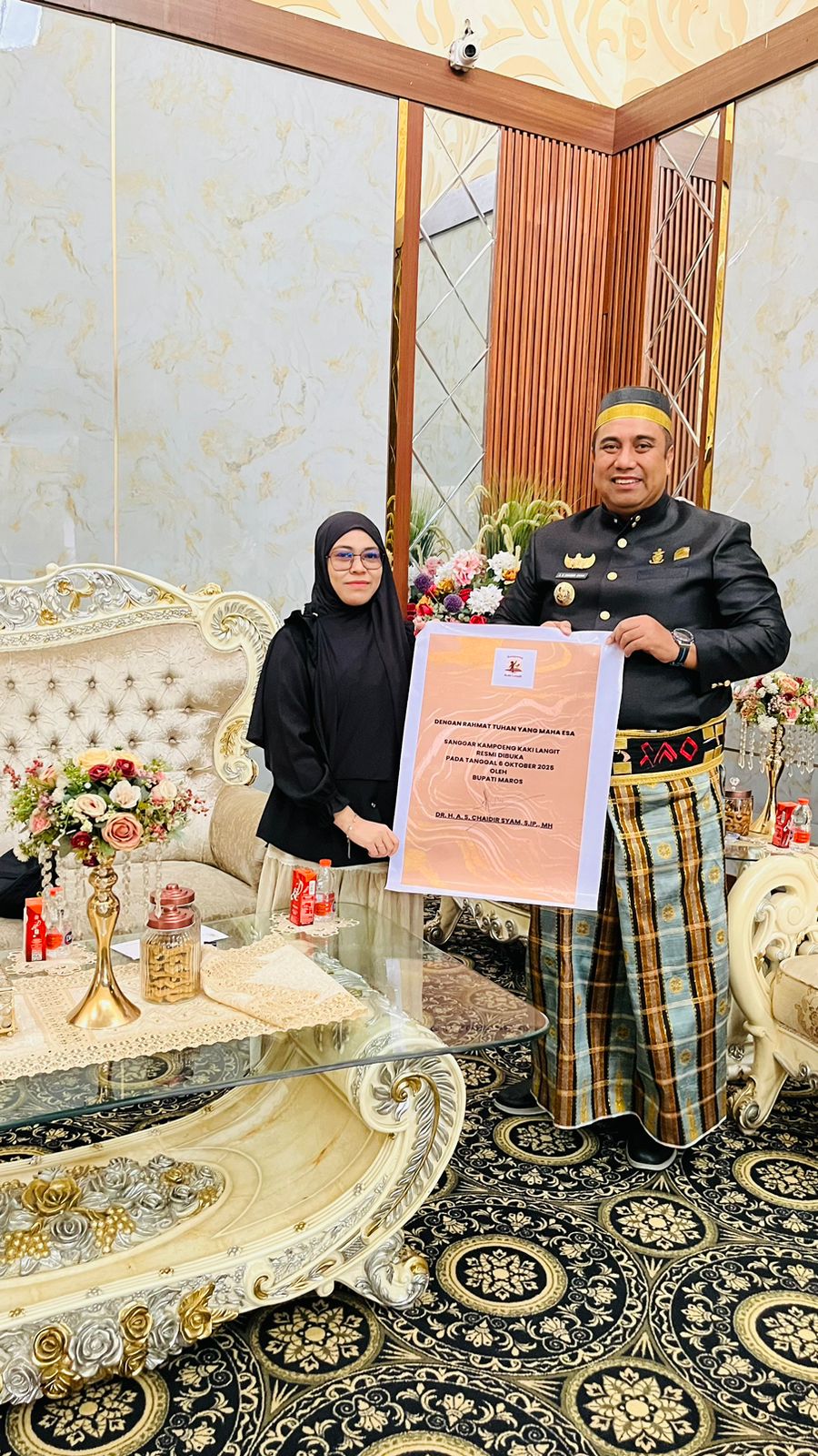 BUPATI MAROS RESMIKAN SANGGAR KAMPOENG KAKI LANGIT