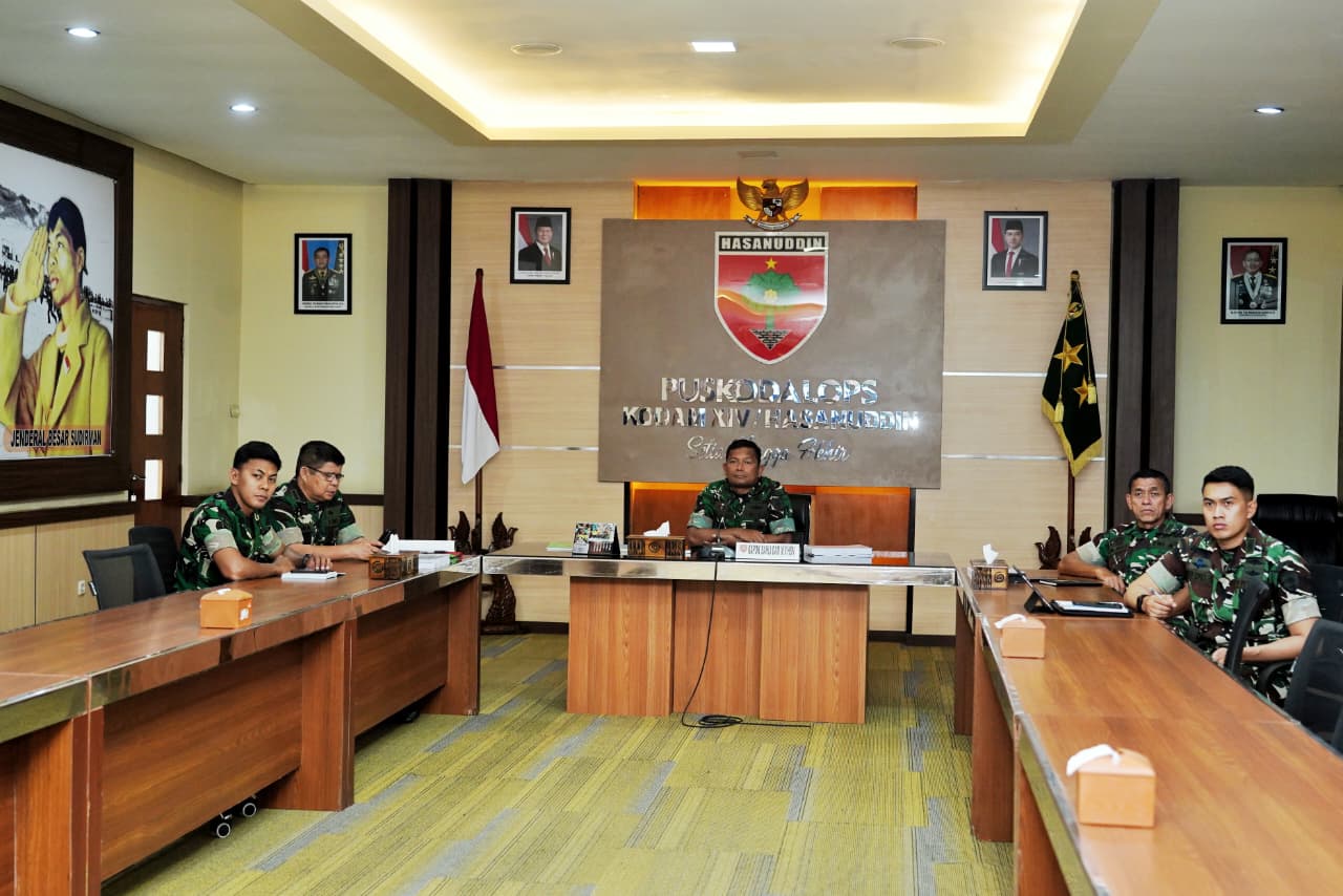 Wujudkan Pertahanan Tangguh, Kapoksahli Pangdam Hasanuddin Ikuti Rakor Nasional Tata Ruang Pertahanan
