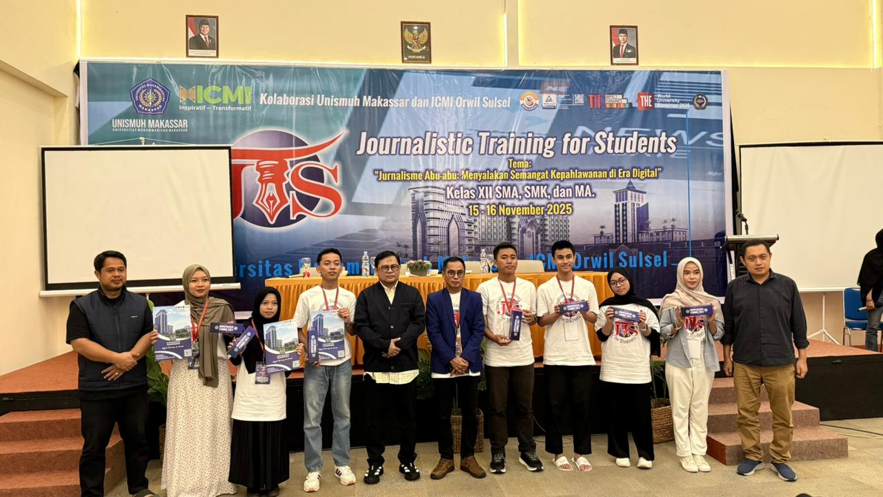 Jurnalistic Training for Students 2025 Unismuh Makassa Bangun Semangat Literasi Pelajar Sulsel