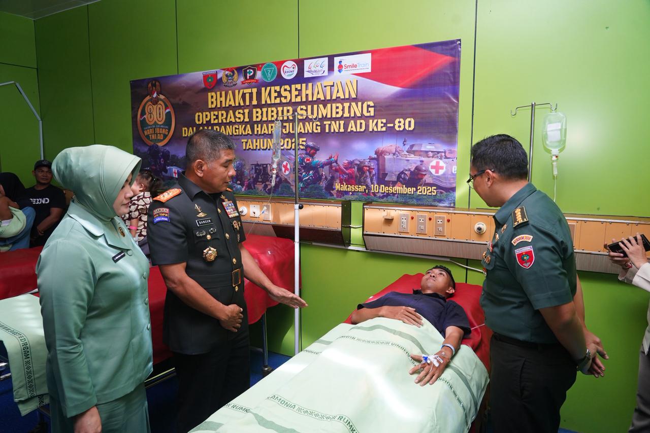 Pangdam XIV/Hsn Pimpin Bhakti Kesehatan, Tebar Kepedulian di Hari Juang TNI AD