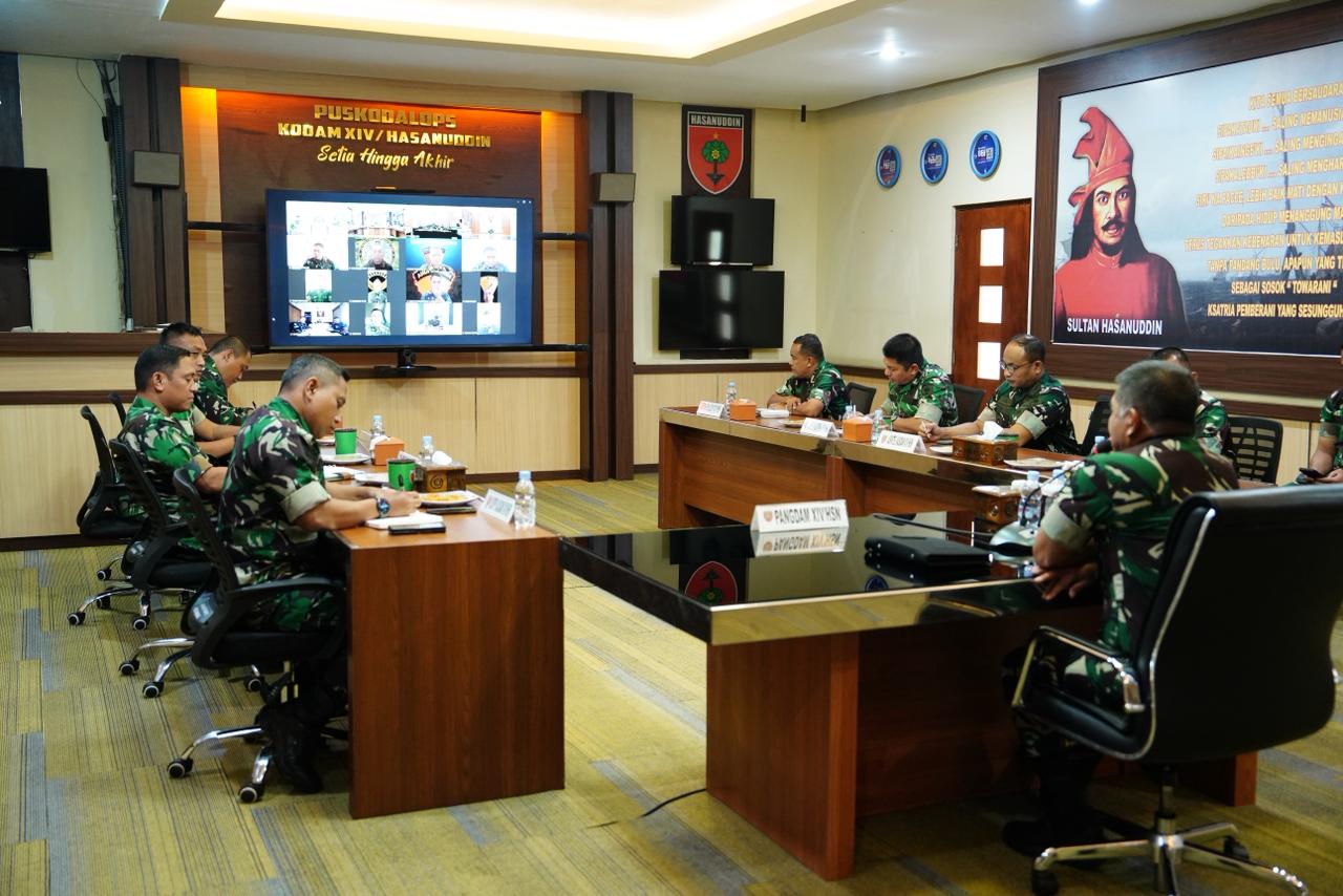 Pangdam XIV/Hsn Tegaskan Binsat dan Disiplin Prajurit, Kunci Kesiapan Operasional Satuan