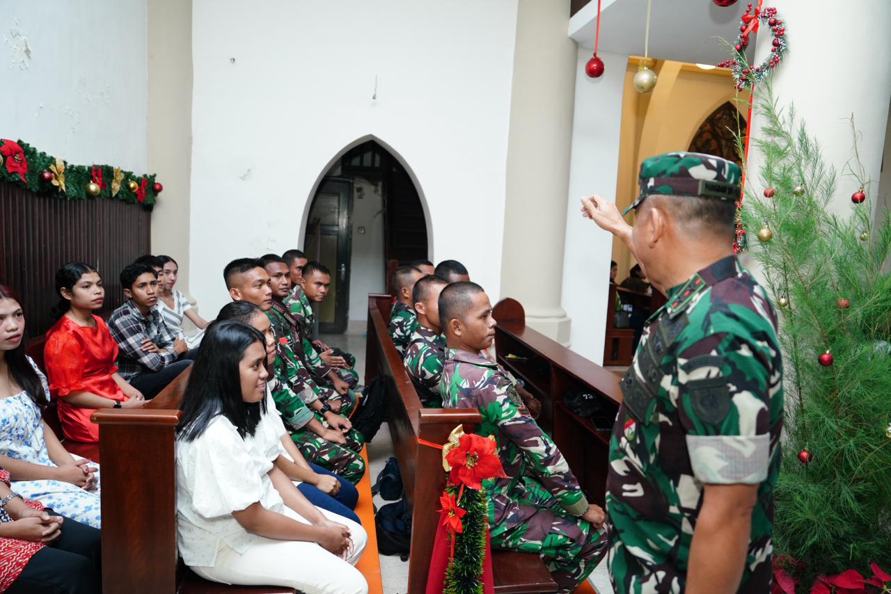 Pangdam XIV/Hasanuddin Turun Langsung Jaga Kondusivitas Misa Natal di Makassar