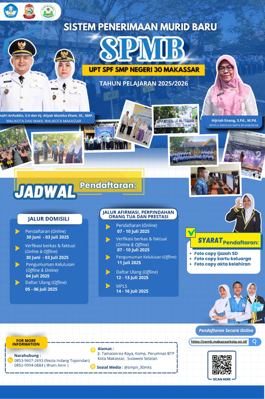 SMP 30, SOSIALISASIKAN SISTEM SPMB 2025-2026