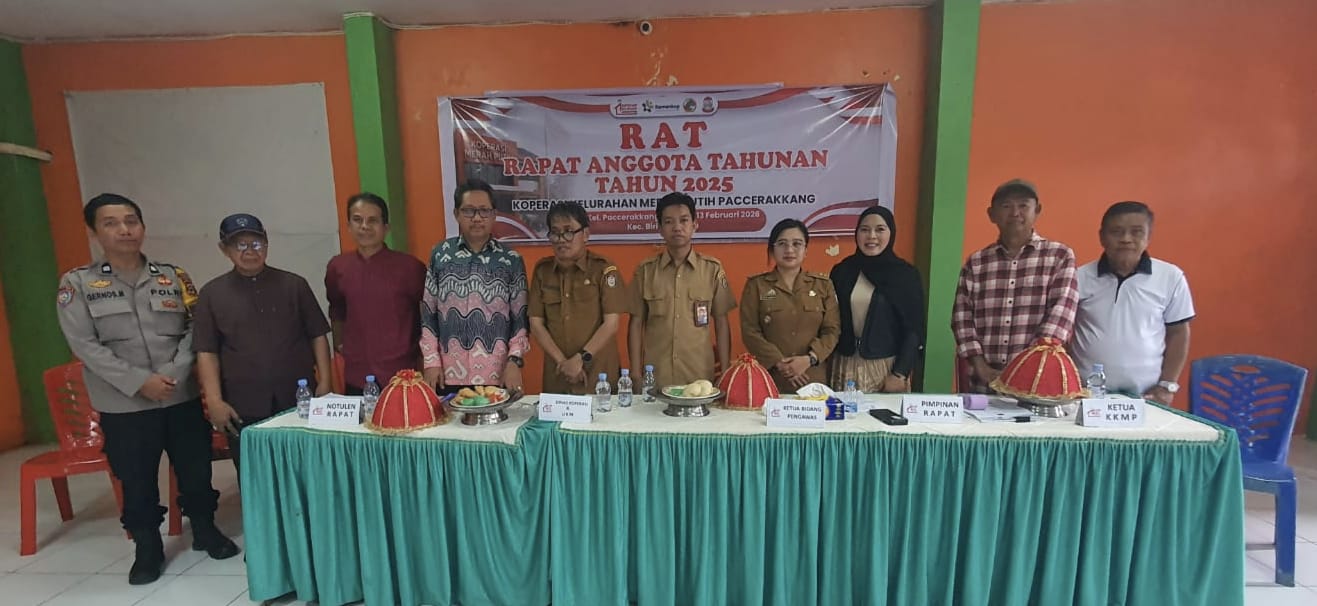 Koperasi Kelurahan Merah Putih Paccerakkang Gelar Rapat Anggota Tahun 2025.