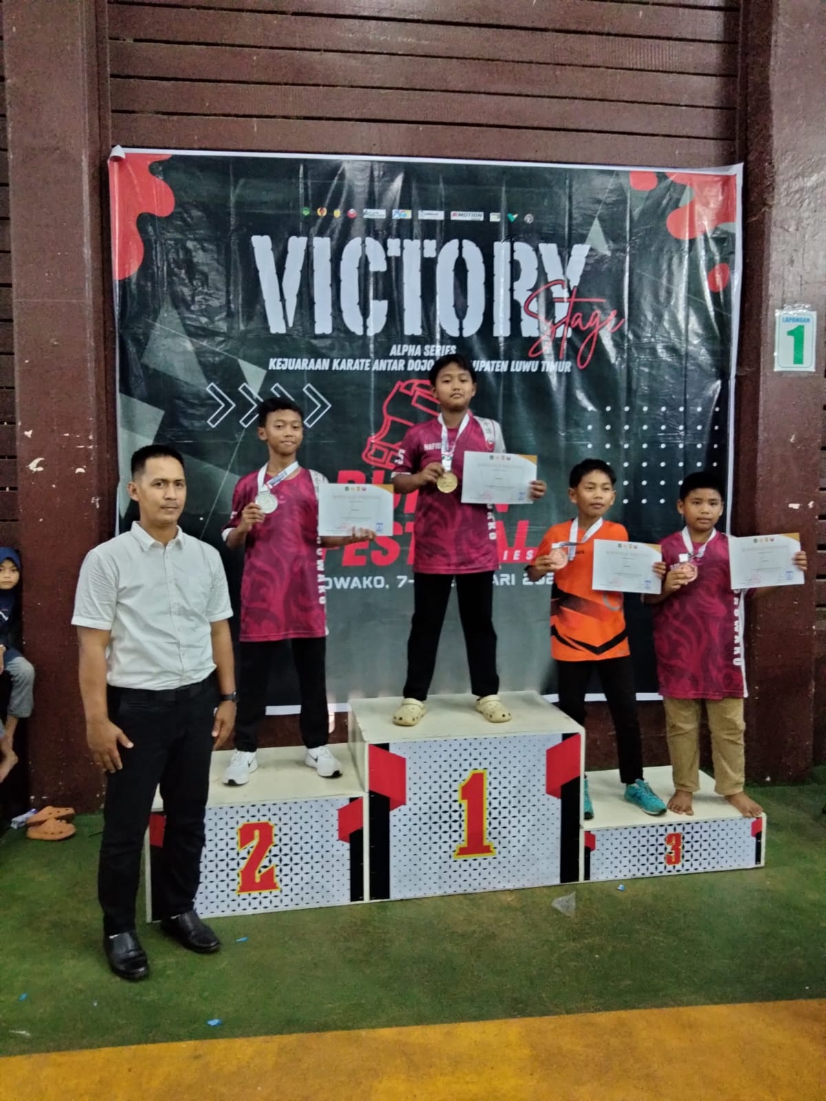 Kejuaraan Karate Alpha Series Antar Dojo se-Kabupaten Luwu Timur Berlangsung Sukses