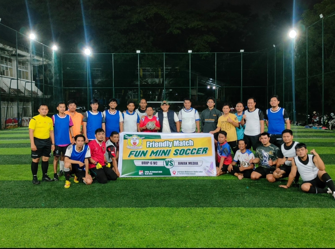 Jelang Ramadan, Denintel Kodam XIV/Hasanuddin dan Tim Media Makassar Bentrok Sengit! Laga Minisoccer Dramatis Berakhir 7-7 Penuh Sportivitas