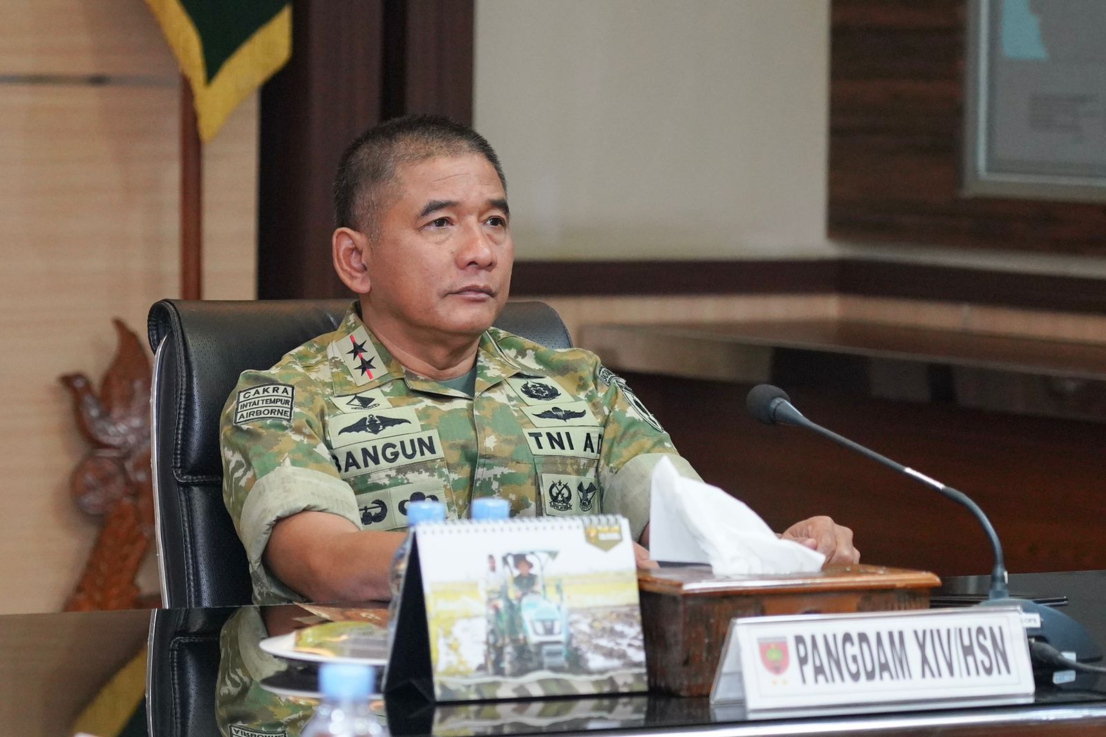 Dukung Ekonomi Kerakyatan, Pangdam XIV/Hsn Ikuti Evaluasi Lanjutan Pembangunan KDKMP